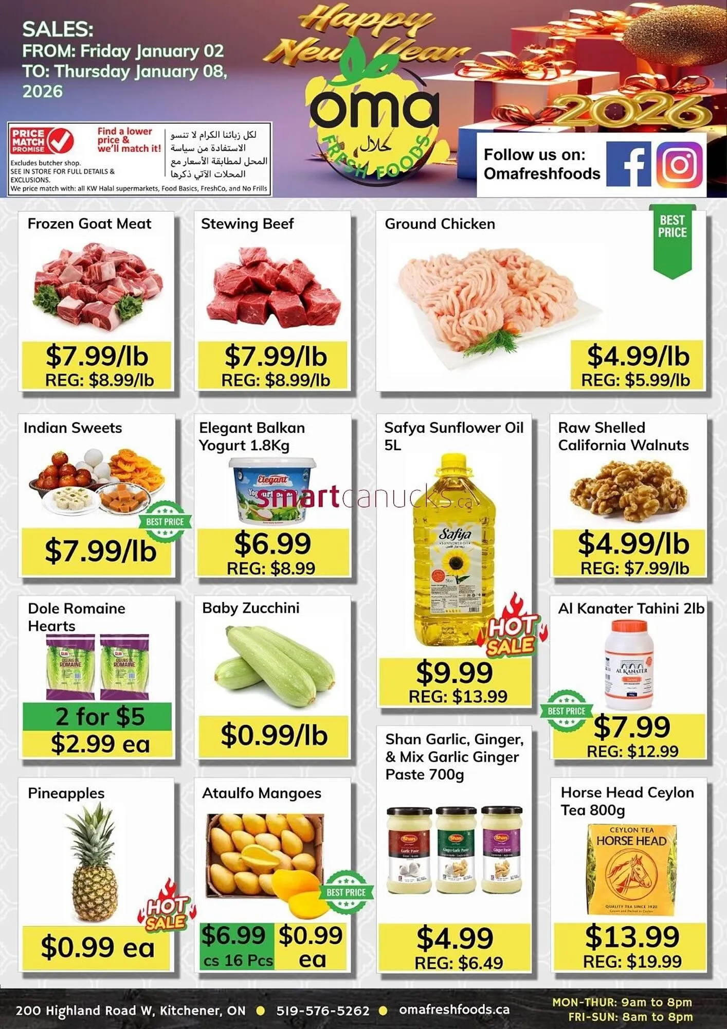 Oma Fresh Foods flyer from January 2 to January 8 2026 - flyer page 1