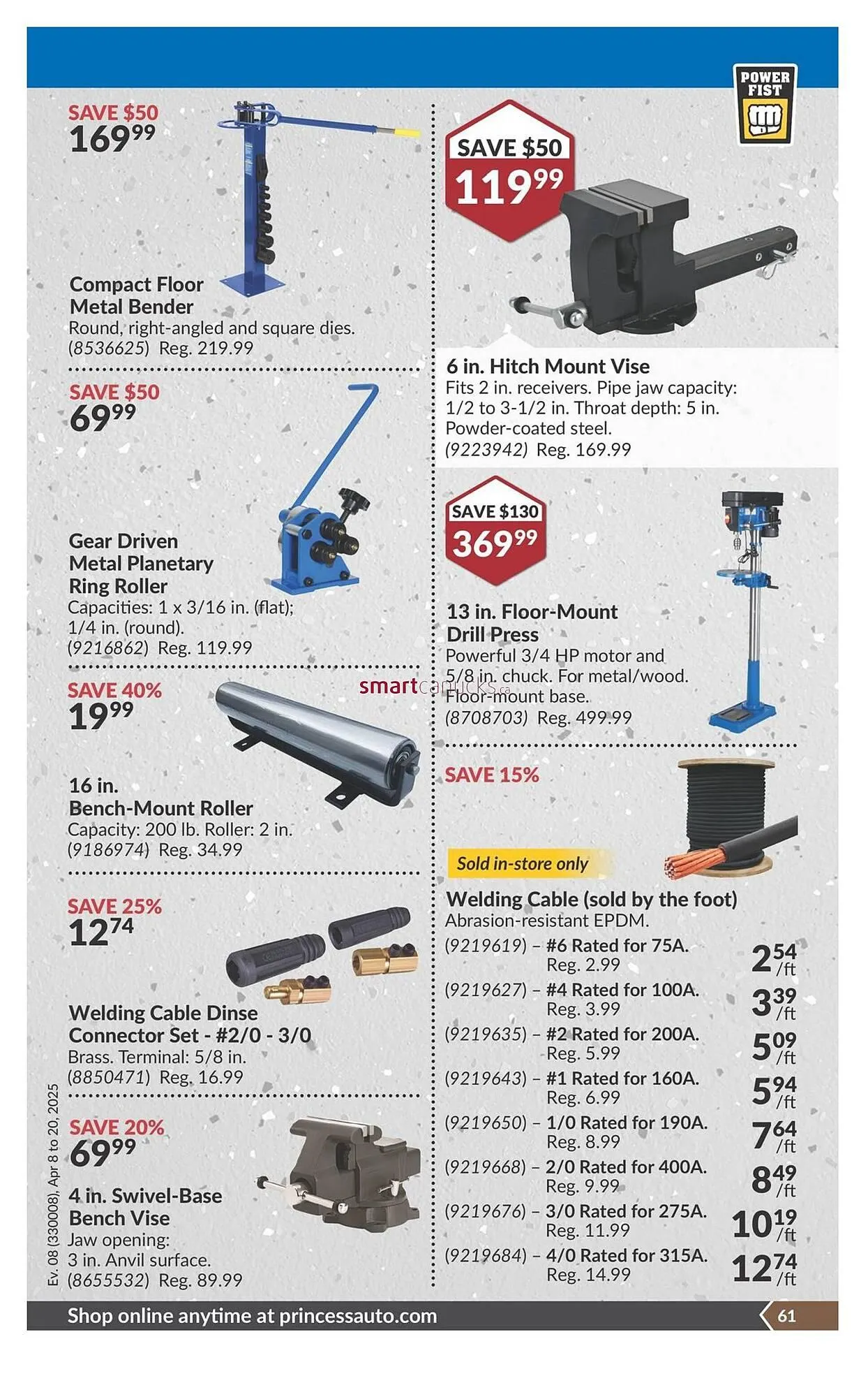 Princess Auto flyer from April 6 to April 12 2025 - flyer page 67