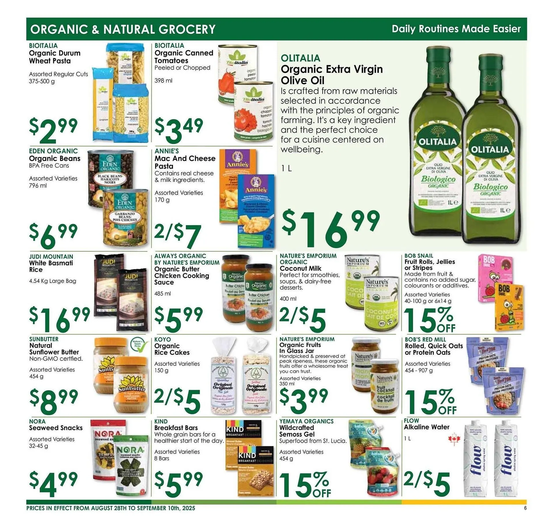 Nature's Emporium flyer from August 29 to October 1 2025 - flyer page 6