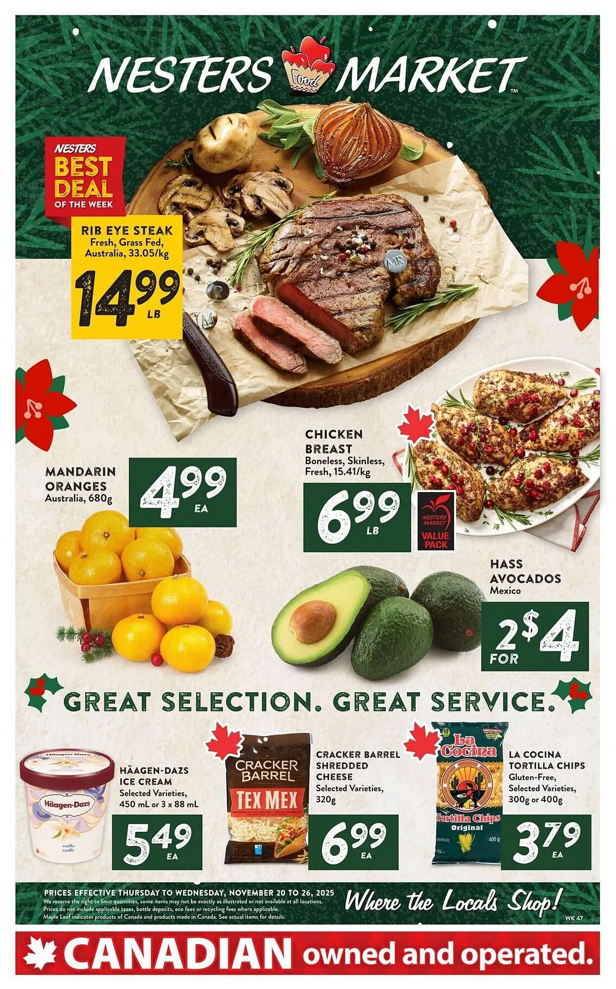 Nesters Market flyer from November 20 to November 26 2025 - flyer page 1