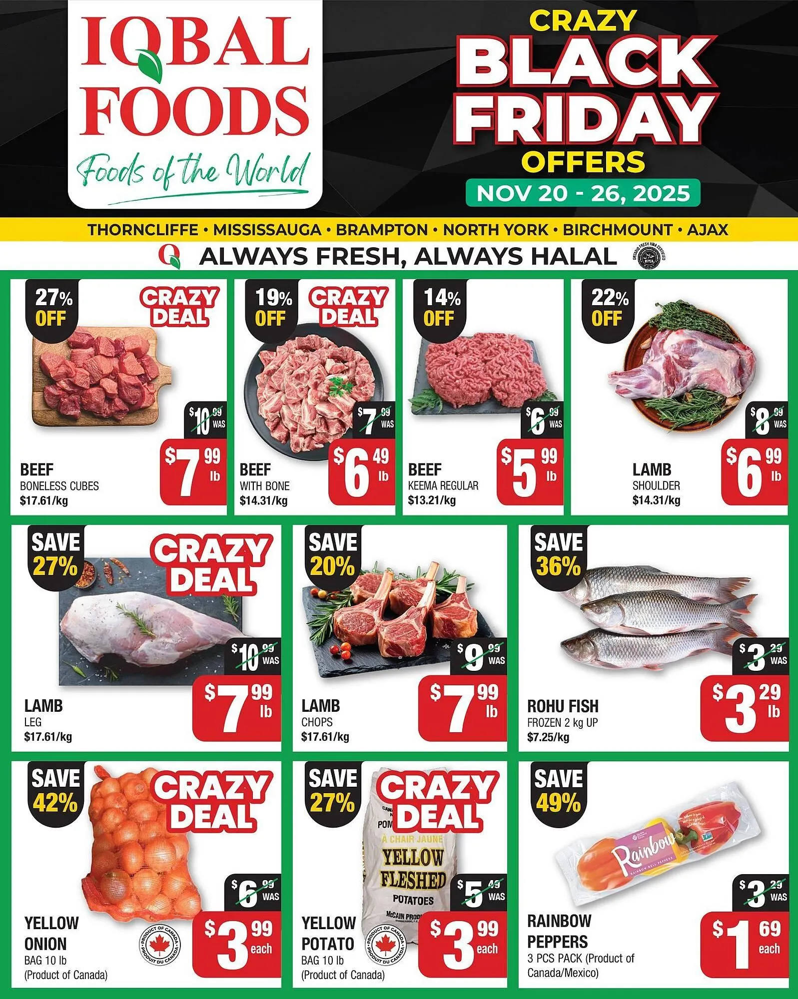 Iqbal Foods flyer from November 20 to November 26 2025 - flyer page 1