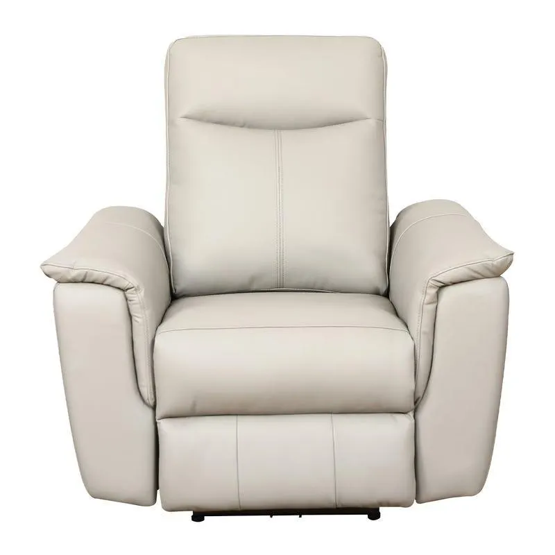 Fauteuil inclinable électrique en cuir véritable