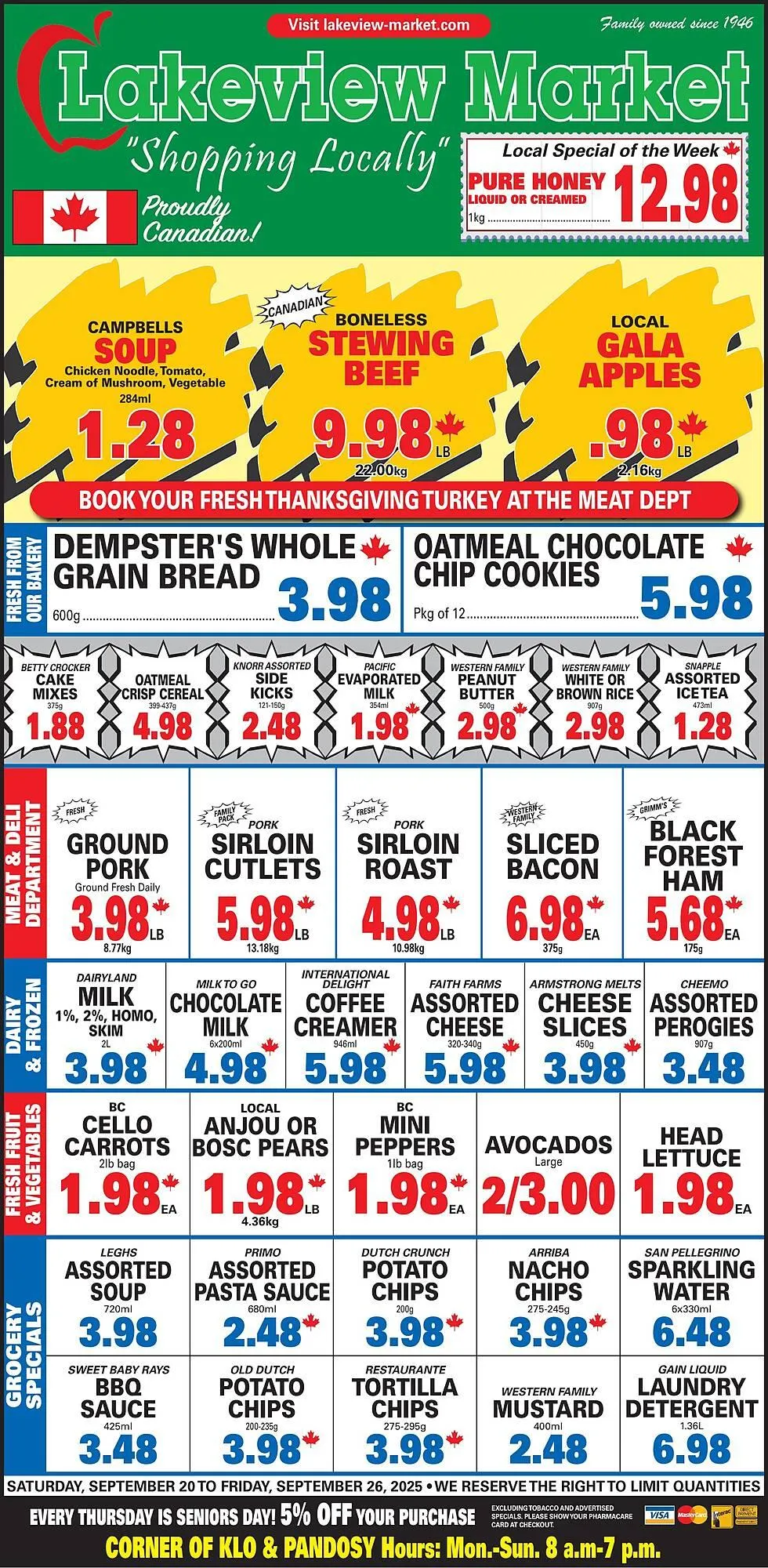 Lakeview Market flyer from September 21 to September 27 2025 - flyer page 1