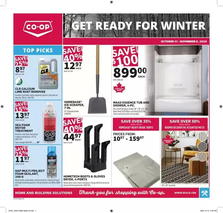 Current bargains and offers from October 31 to November 6 2024 - flyer page 1