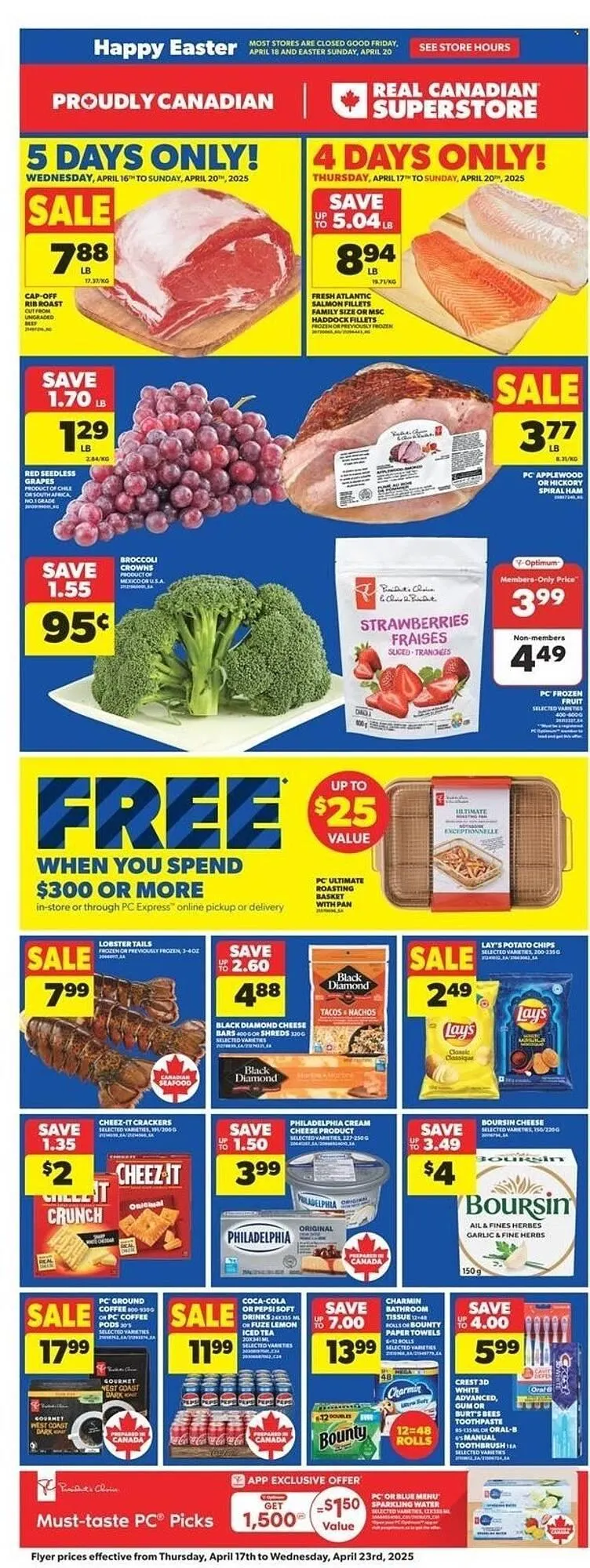 Real Canadian Superstore flyer from April 17 to April 23 2025 - flyer page 1