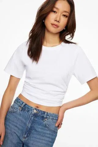 Short Sleeve Ruched Tee