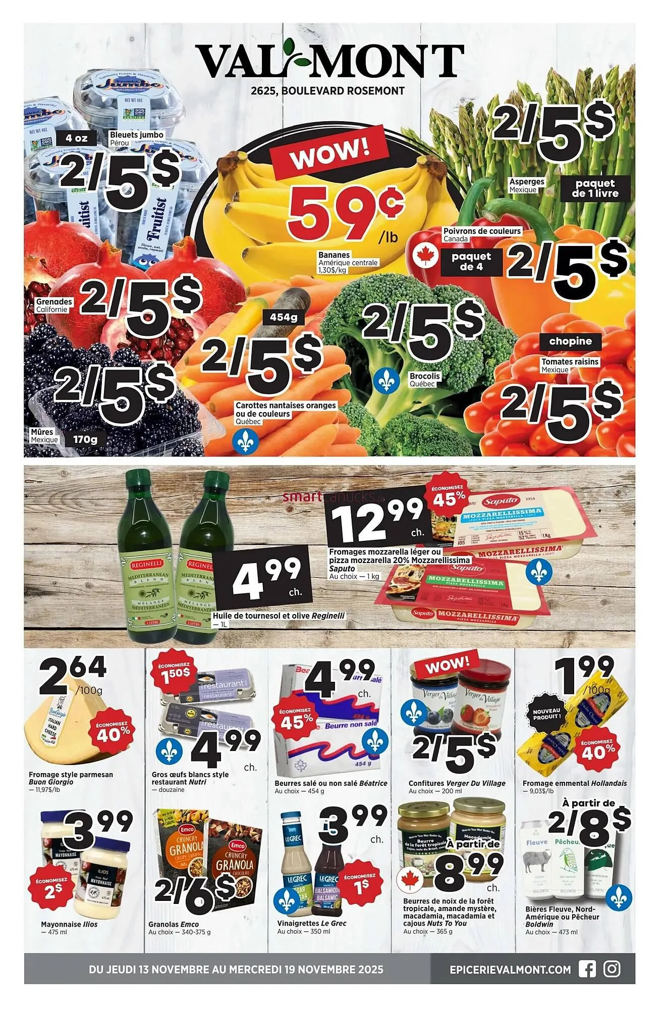 Val-Mont flyer from November 13 to December 10 2025 - flyer page 1