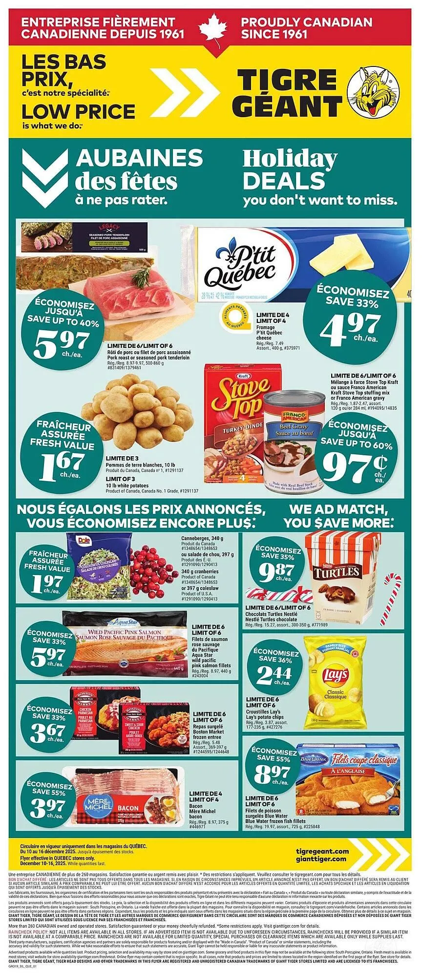 Giant Tiger flyer from December 10 to December 17 2025 - flyer page 1