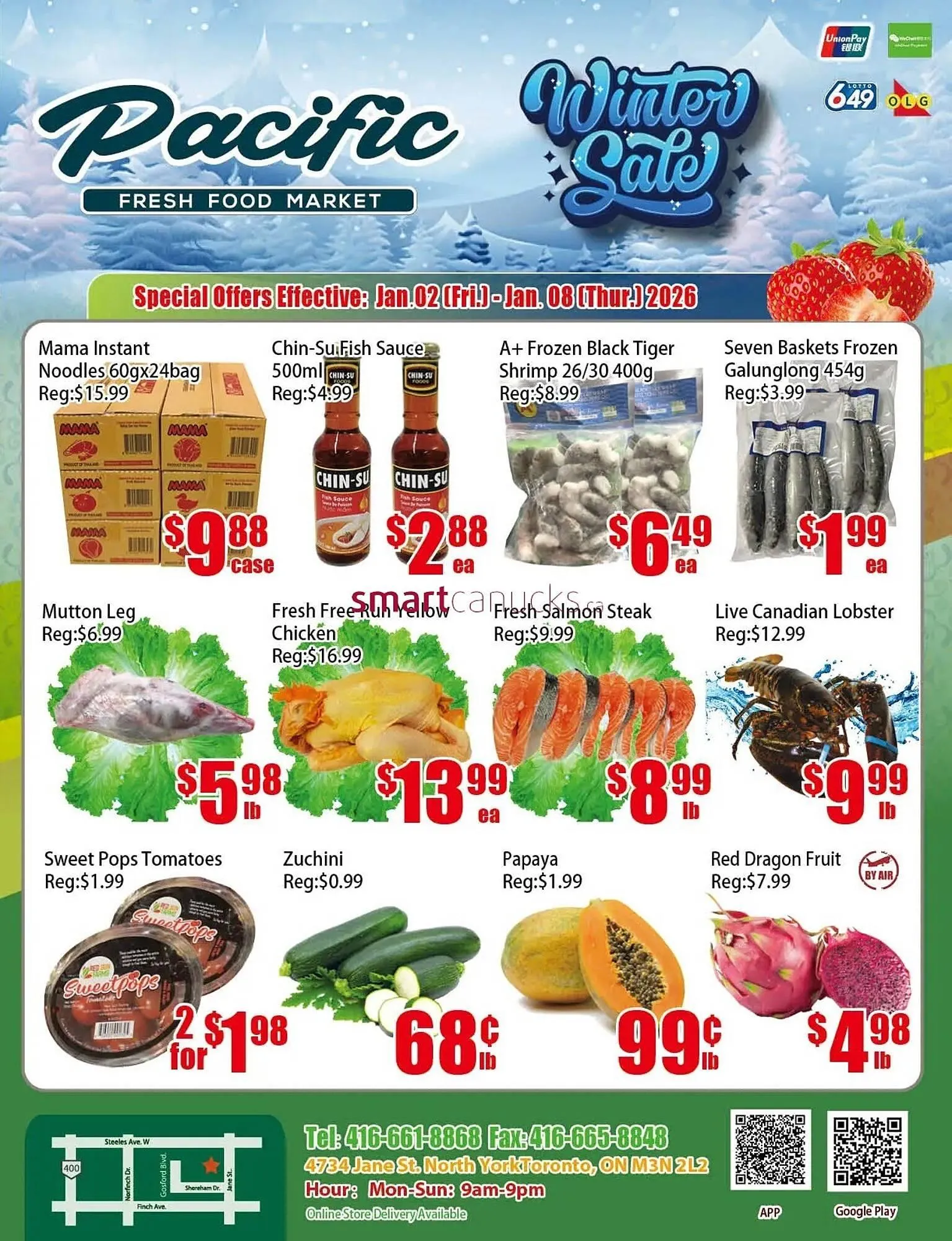 New Pacific Supermarket flyer from January 2 to January 8 2026 - flyer page 1