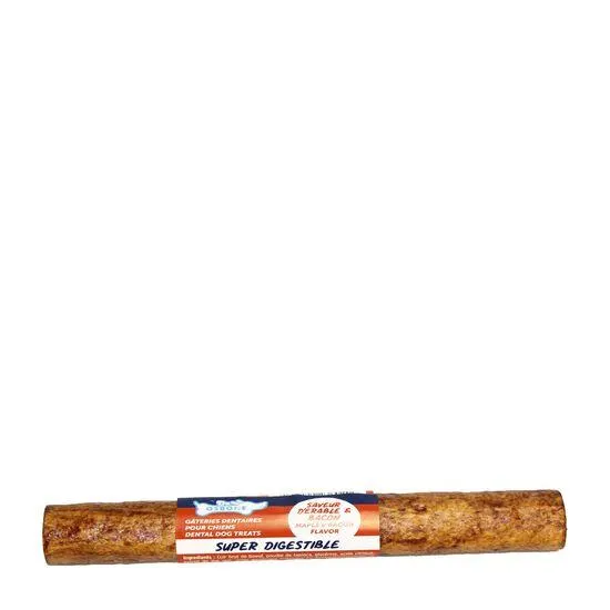 Bacon & Maple Tube Dental Dog Treat, 22 cm