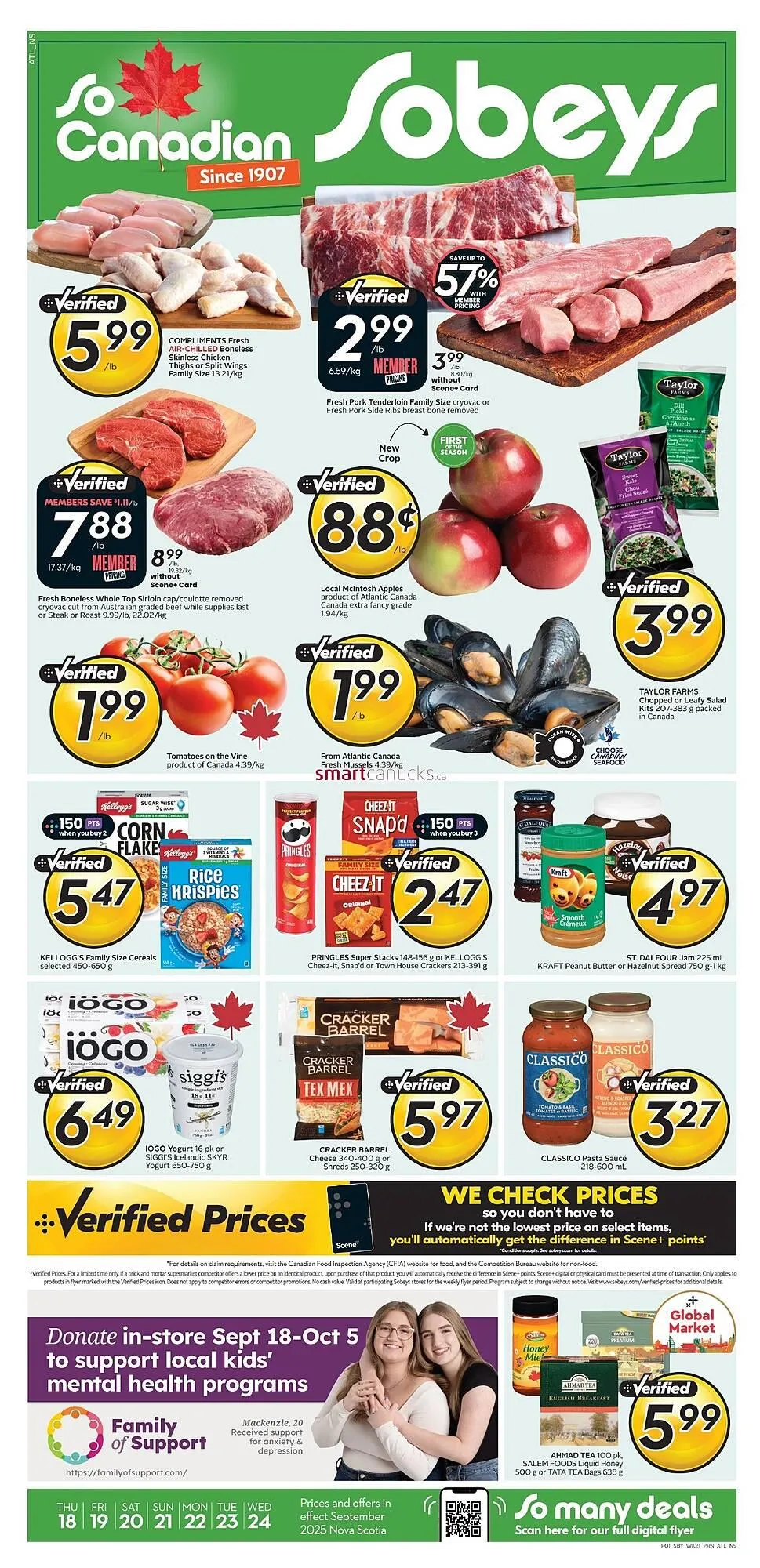 Sobeys flyer from September 18 to September 24 2025 - flyer page 1