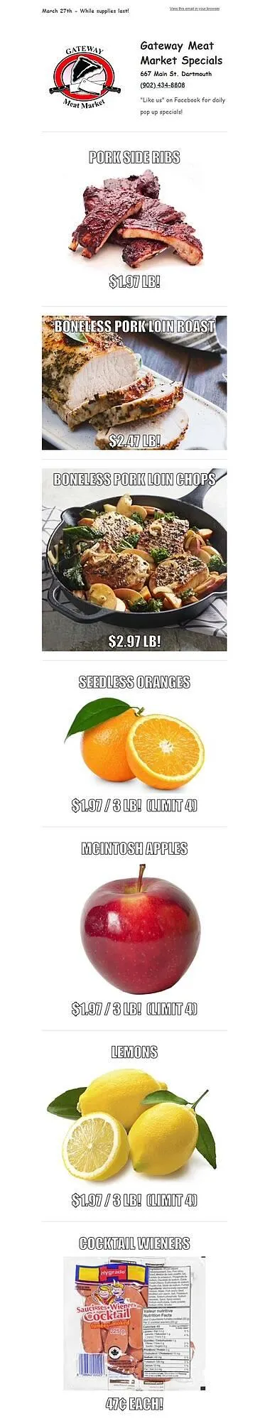 Grocery Gateway flyer - 1