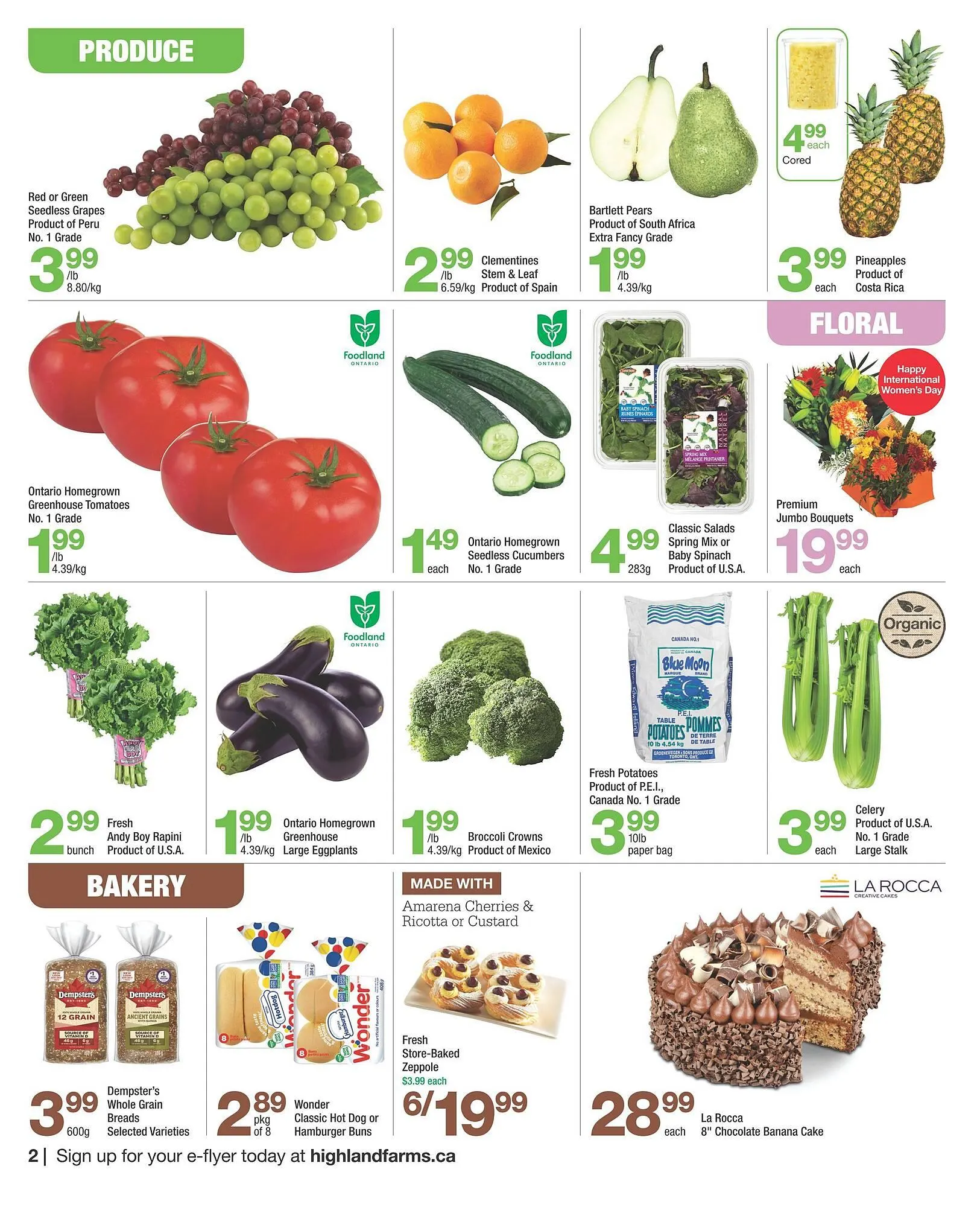 Highland Farms flyer from March 5 to March 18 2026 - flyer page 2