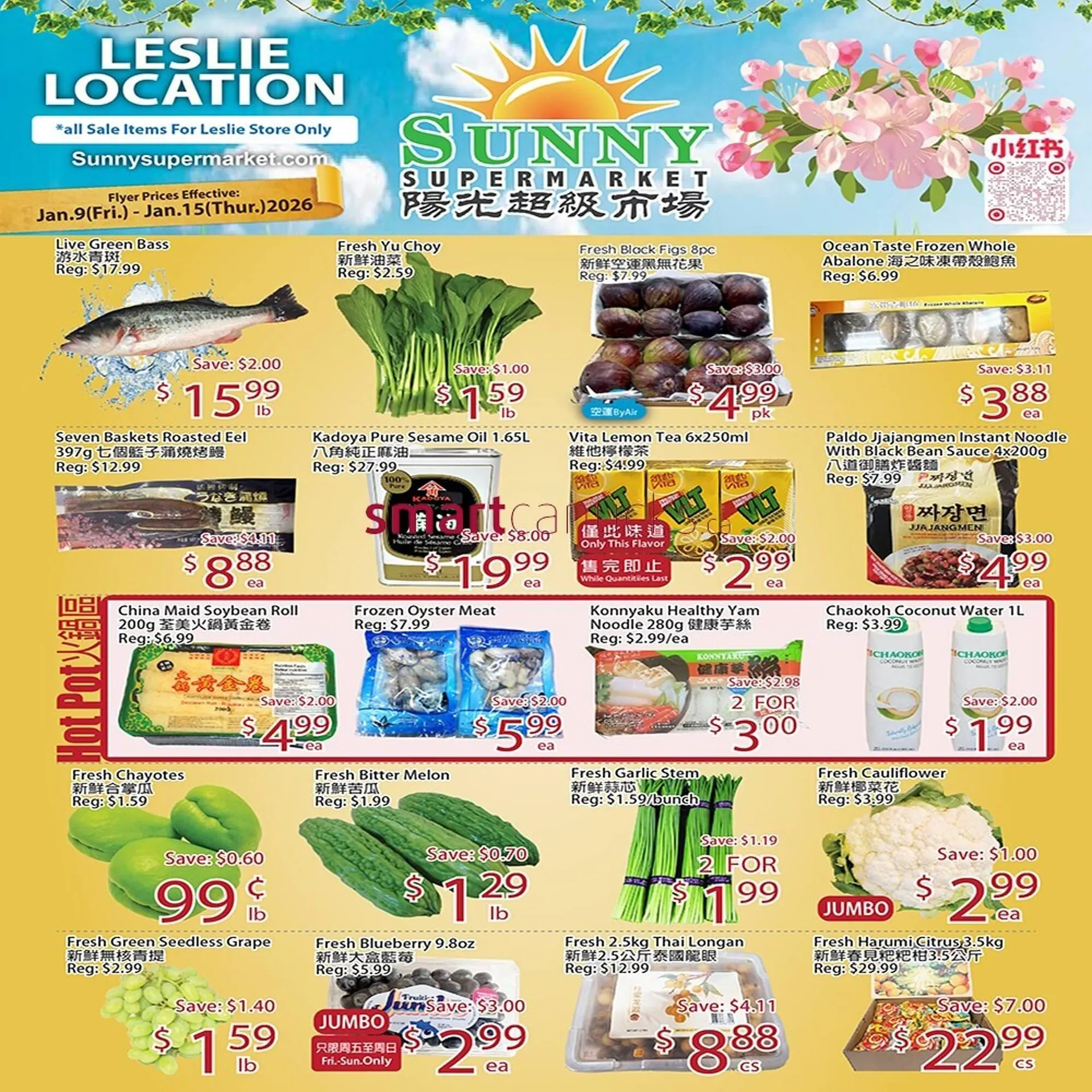 Sunny Food Mart flyer from January 9 to January 15 2026 - flyer page 1