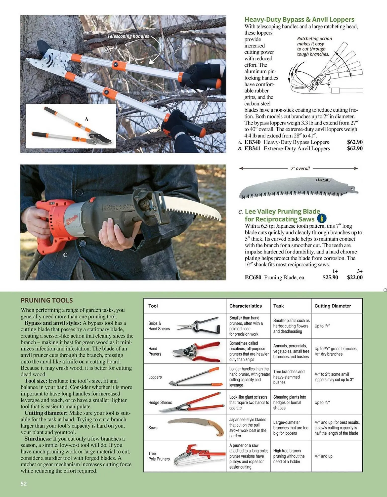 Lee Valley Tools flyer from July 8 to December 31 2025 - flyer page 52