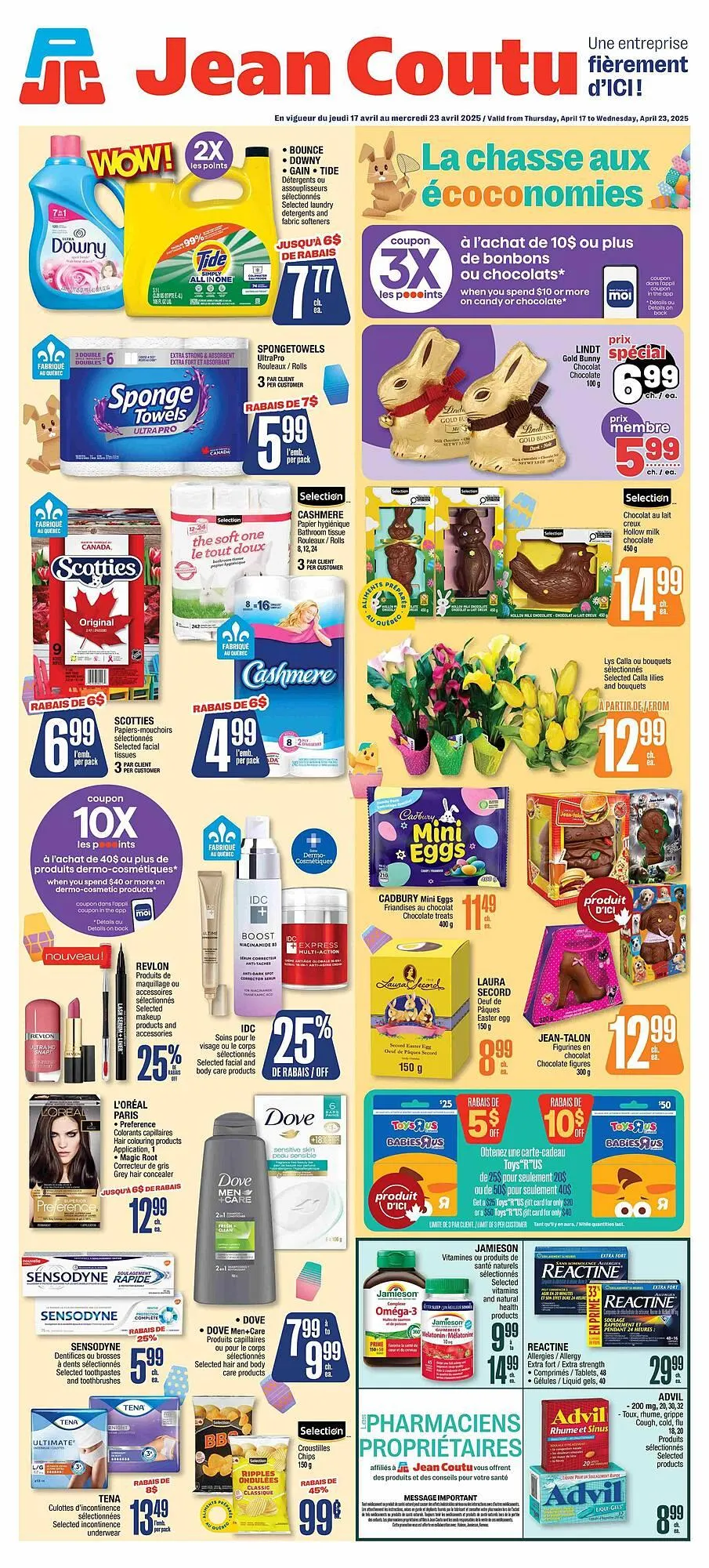 Jean Coutu flyer from April 16 to April 22 2025 - flyer page 1