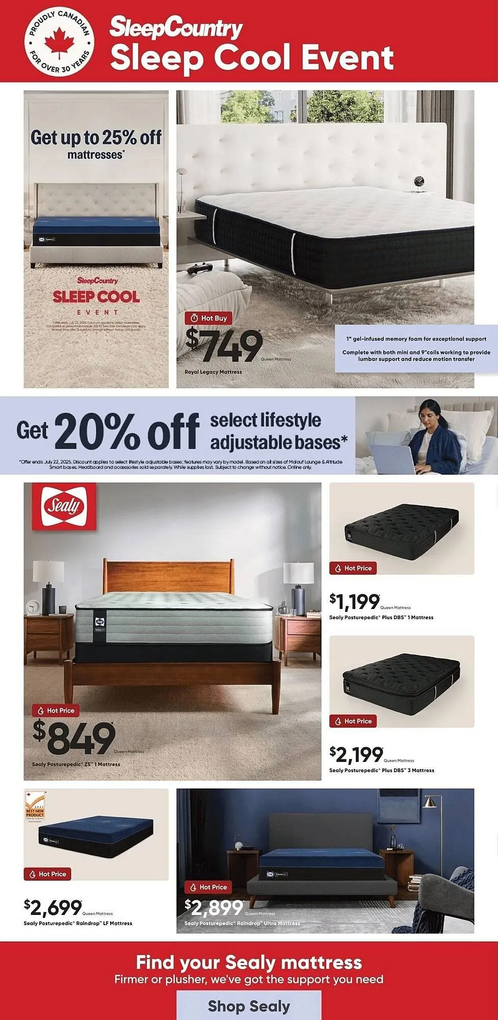 Sleep Country flyer - 1