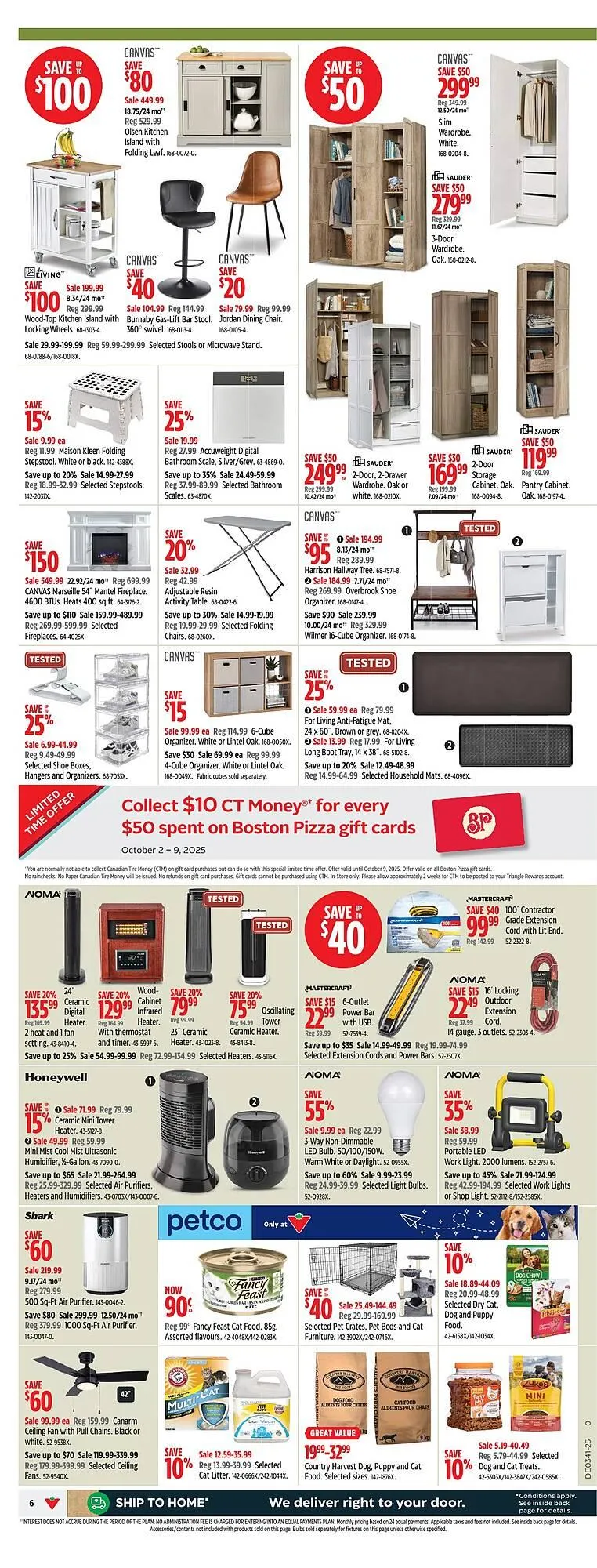 Canadian Tire flyer from October 2 to October 8 2025 - flyer page 6
