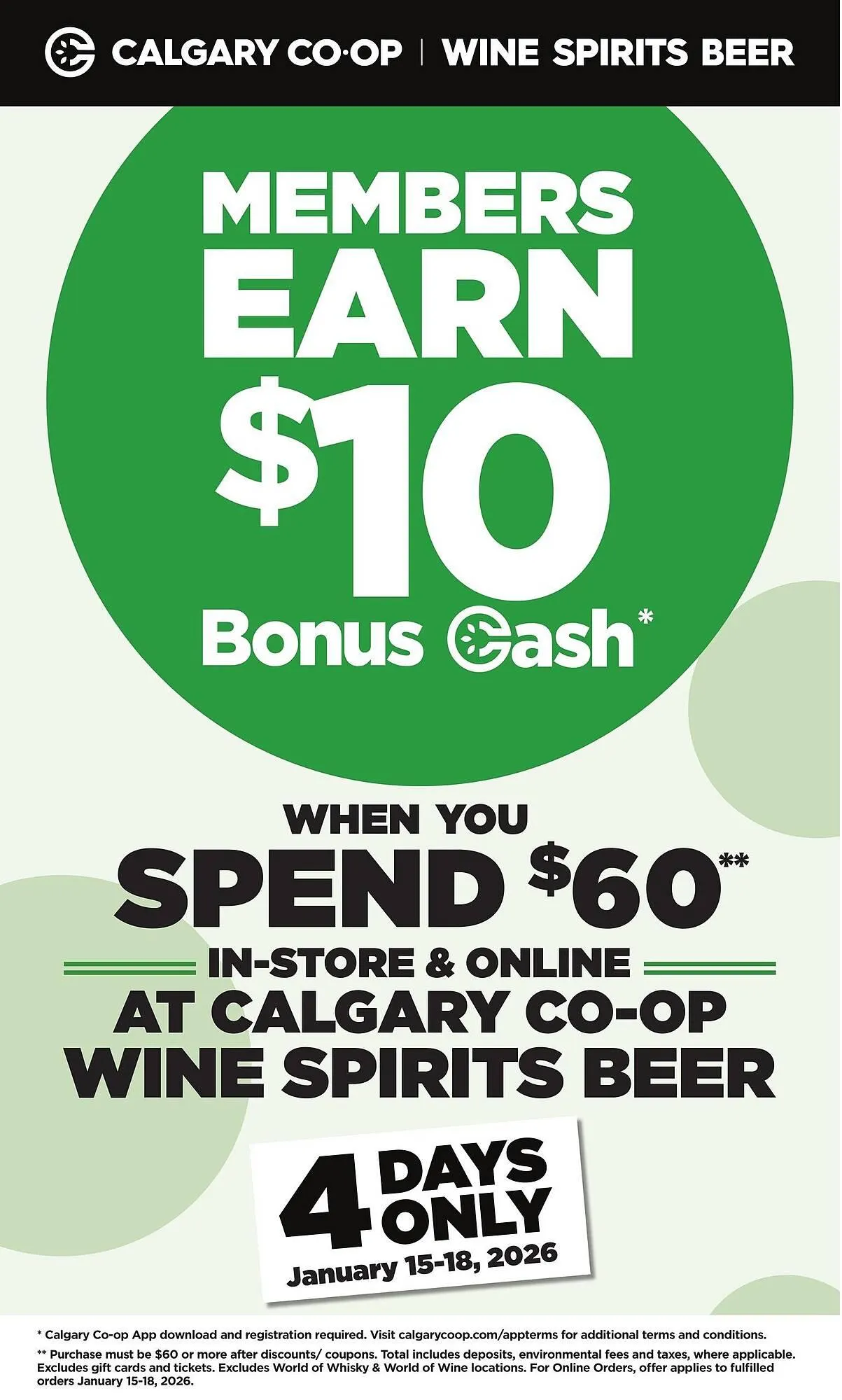 Calgary Co-op flyer from January 15 to January 21 2026 - flyer page 1