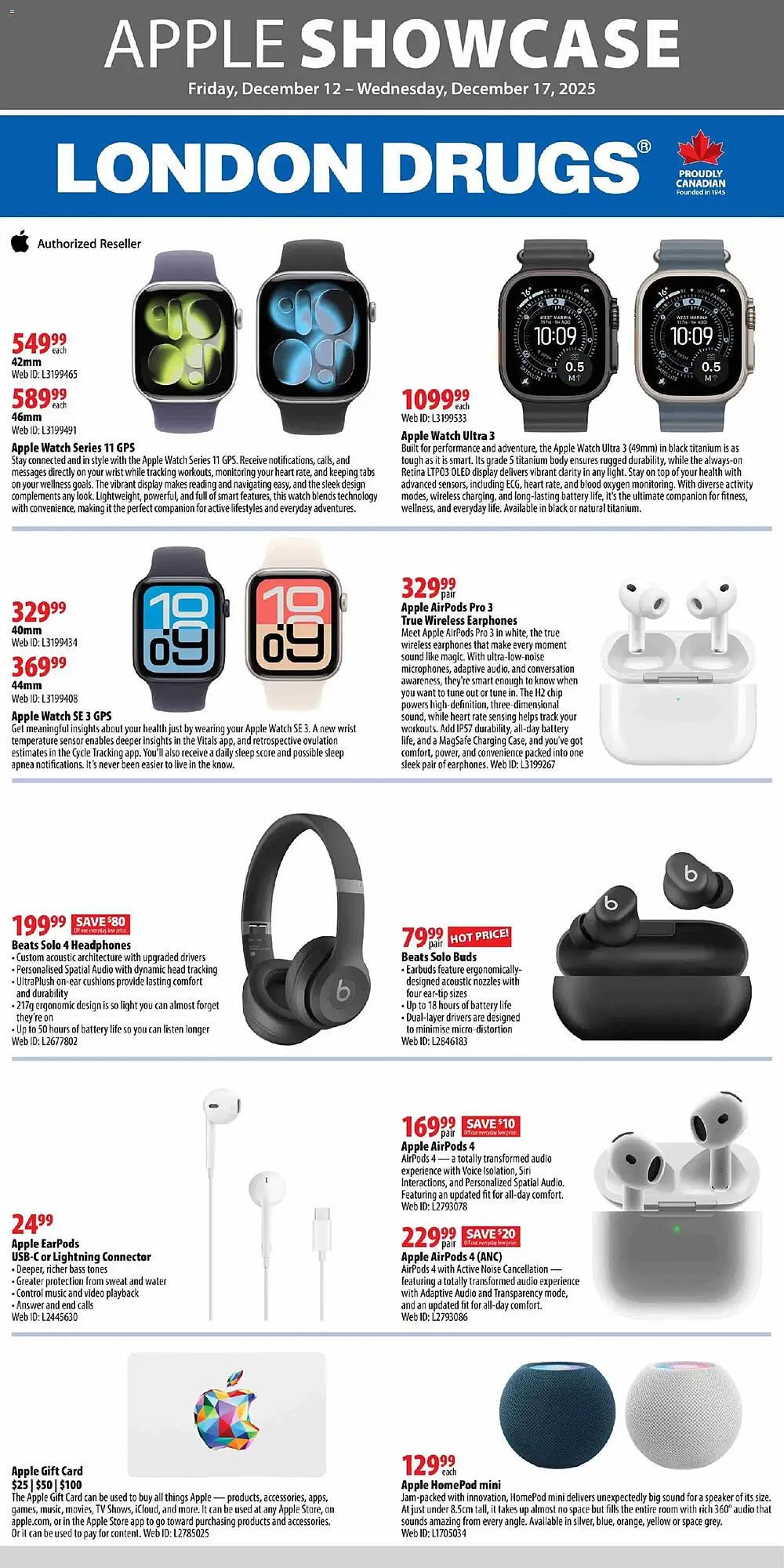 London Drugs flyer from December 12 to December 17 2025 - flyer page 1