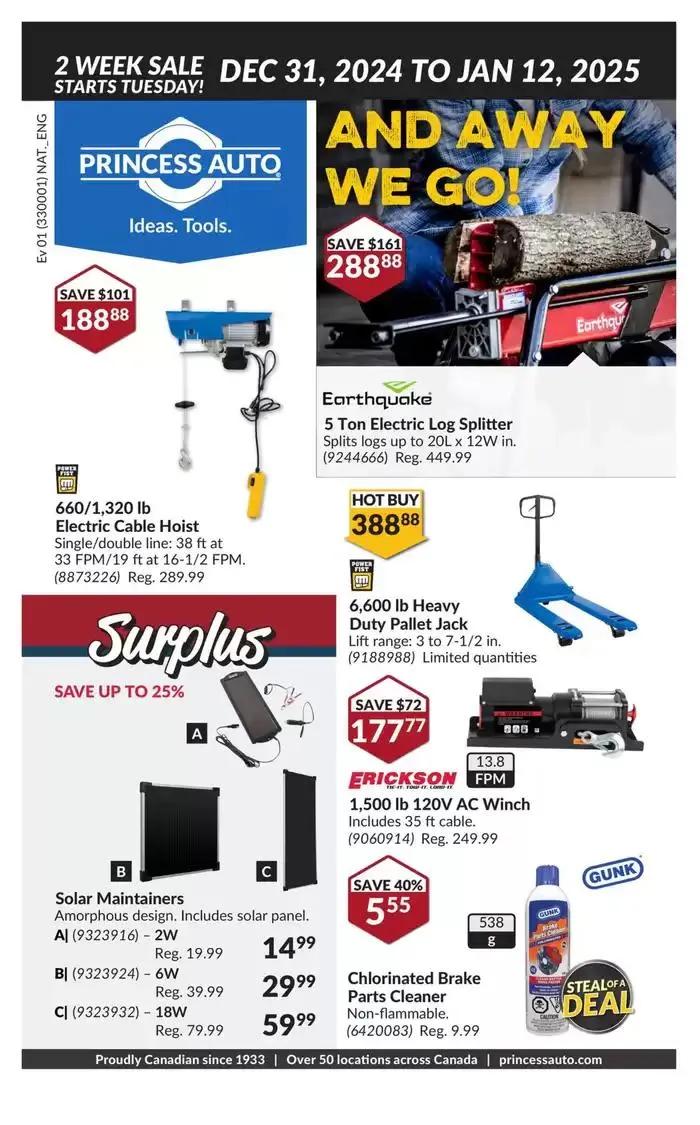 Current bargains and offers from December 31 to January 12 2025 - flyer page 1