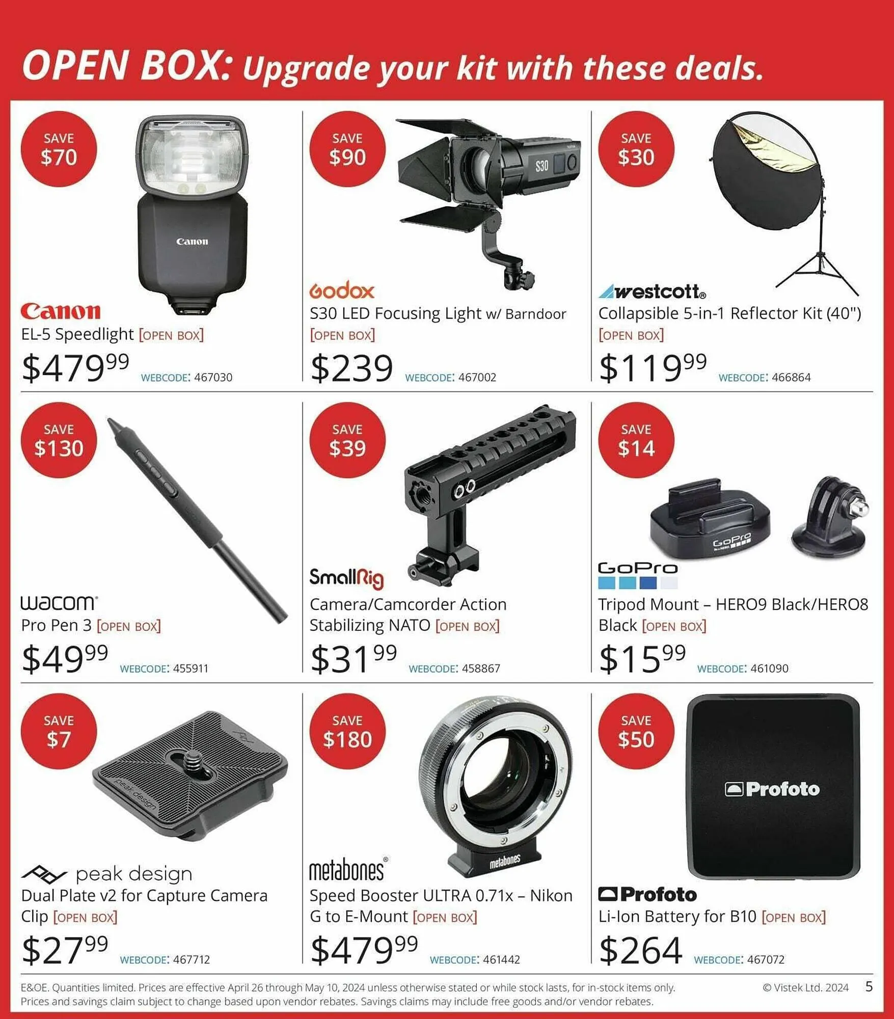 Vistek flyer from April 26 to May 3 2024 - flyer page 5