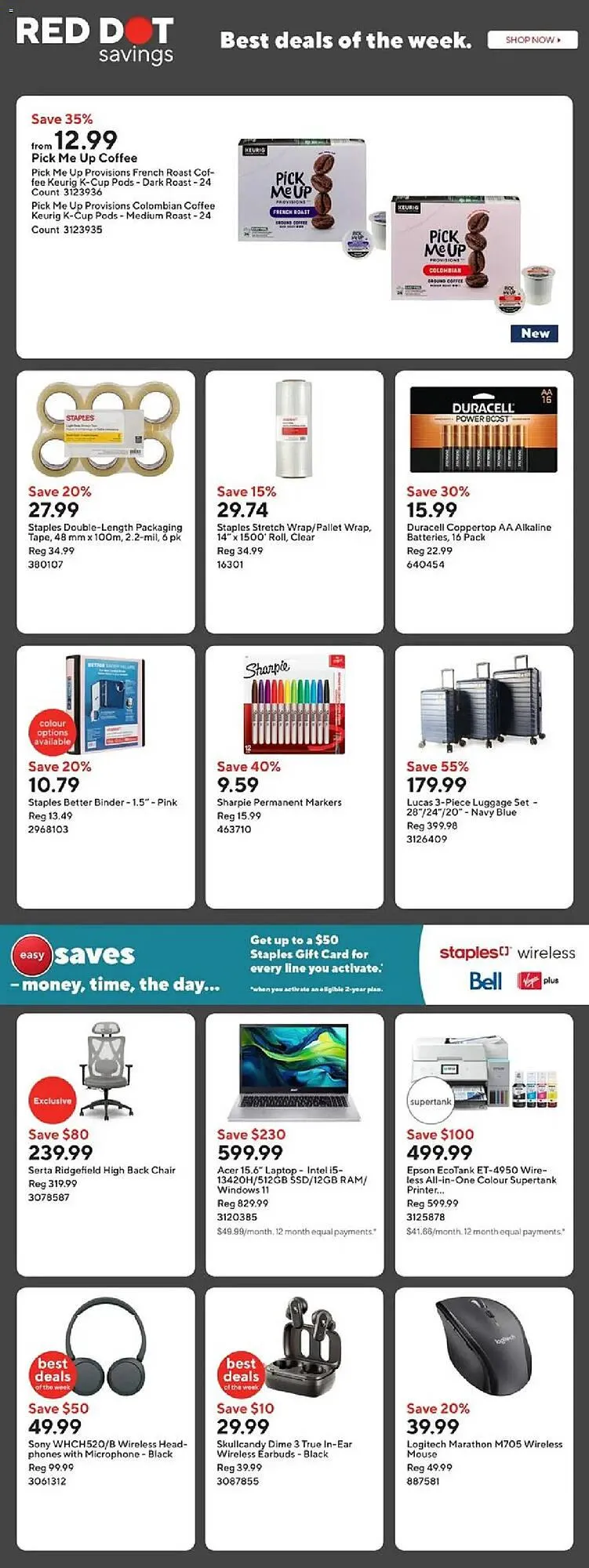 Staples flyer from October 10 to October 13 2025 - flyer page 2