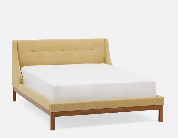 MUROL tufted upholstered wingback queen size bed