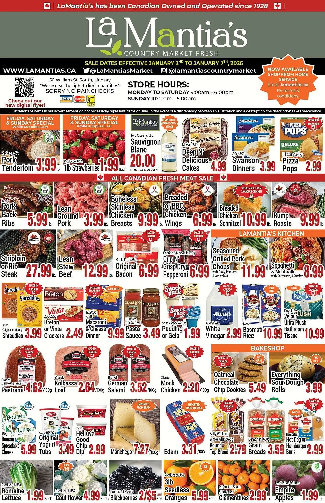 Lamantia's flyer from January 2 to January 7 2026 - flyer page 1