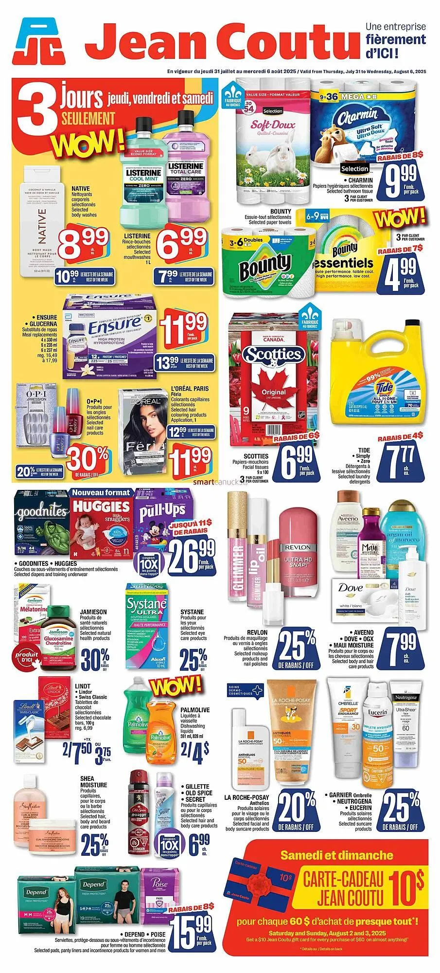 Jean Coutu flyer from July 31 to August 6 2025 - flyer page 1