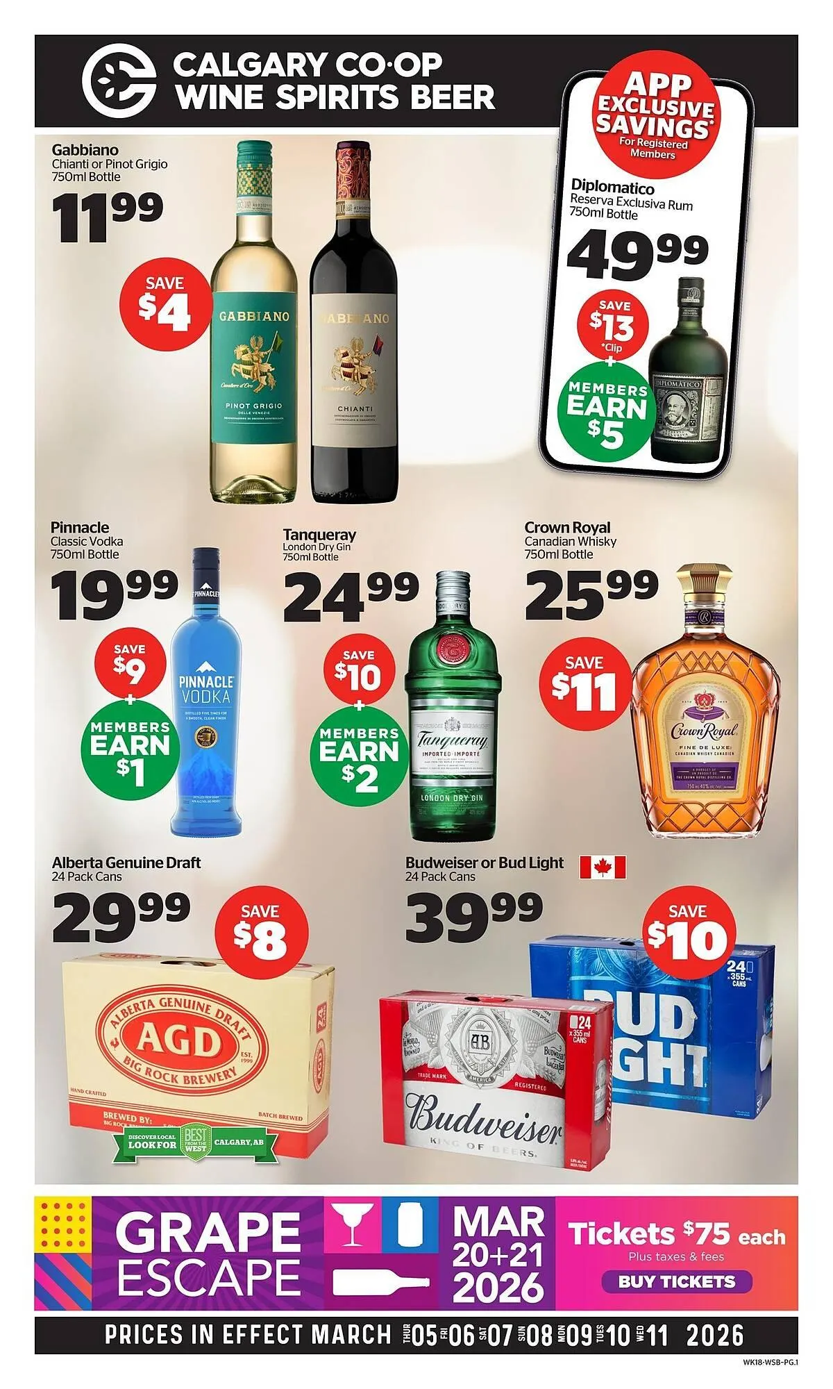 Calgary Co-op flyer from March 5 to March 11 2026 - flyer page 1