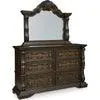 Maylee Dresser and Mirror - Dark Brown