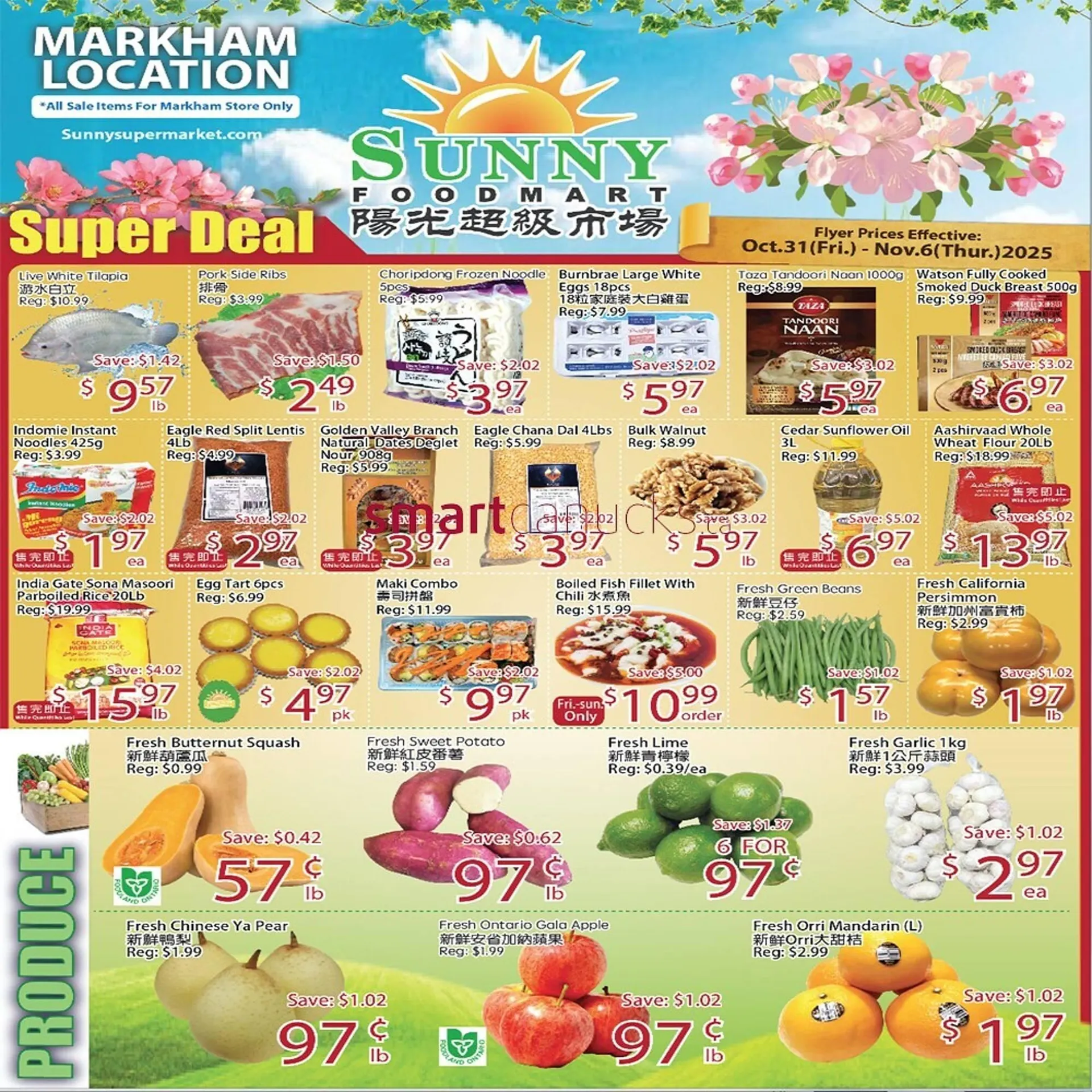 Sunny Food Mart flyer from October 31 to November 6 2025 - flyer page 1