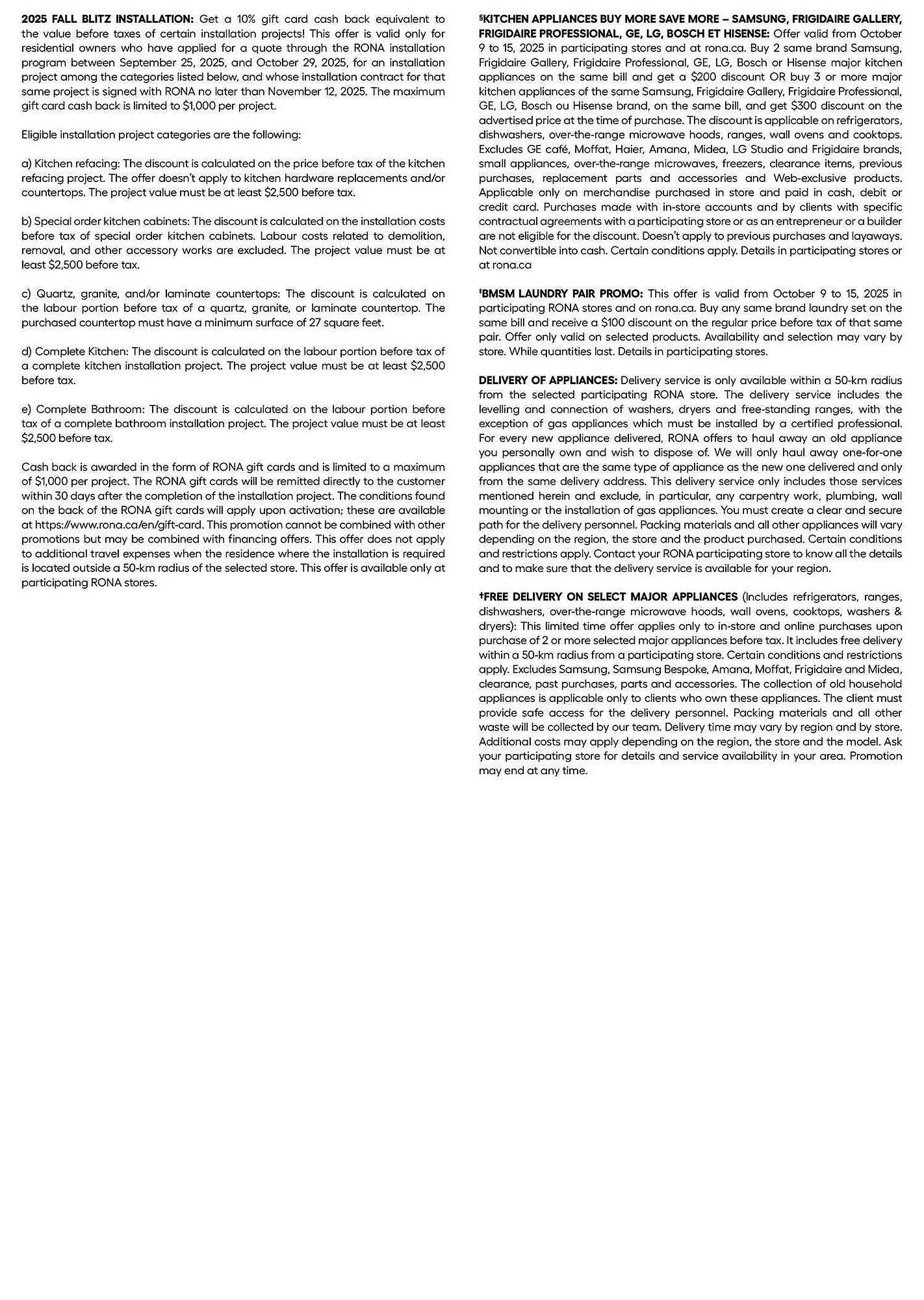 RONA flyer from October 9 to October 23 2025 - flyer page 23