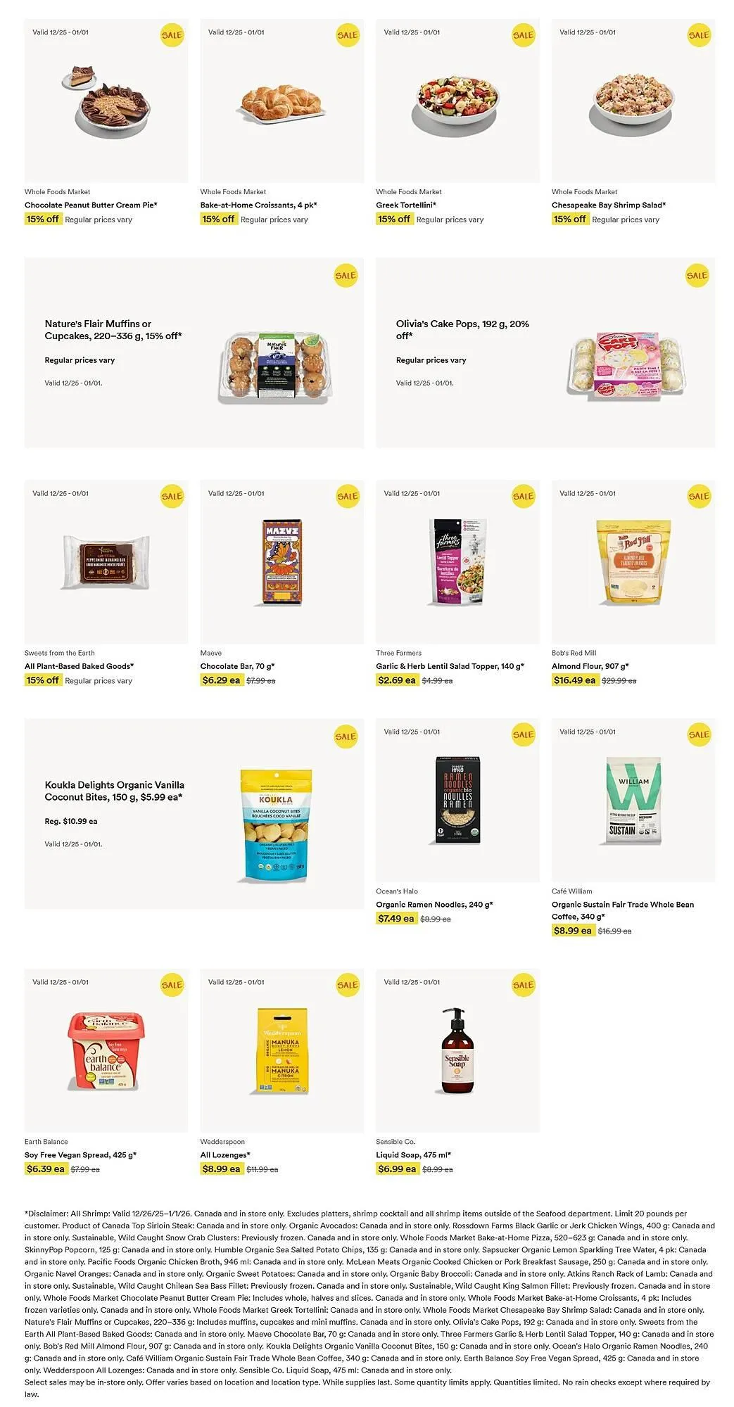 Whole Foods Market flyer from December 25 to January 1 2026 - flyer page 2