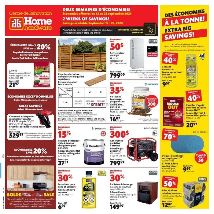 Great offer for bargain hunters from September 12 to September 25 2024 - flyer page 1