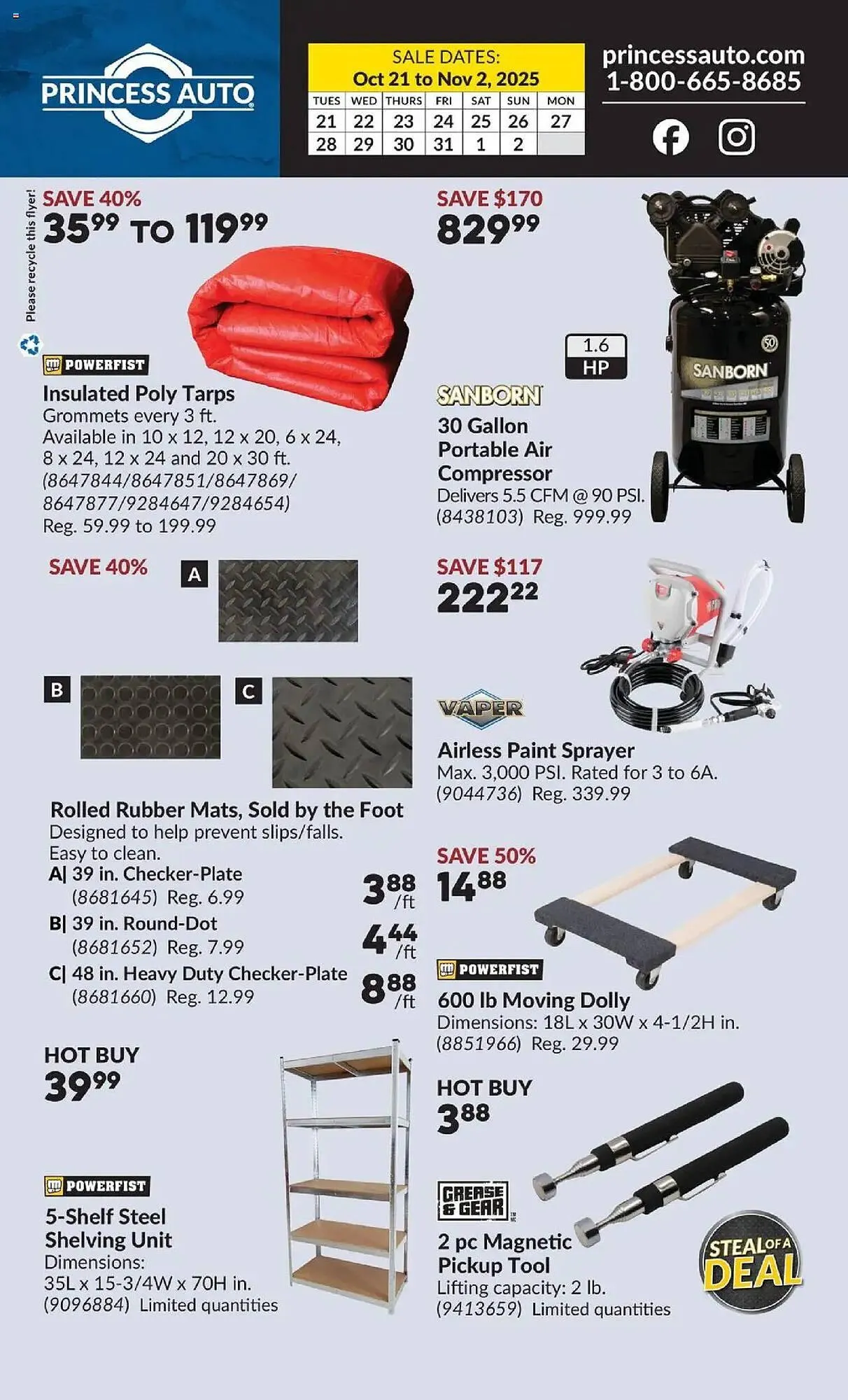 Princess Auto flyer from October 21 to November 2 2025 - flyer page 10