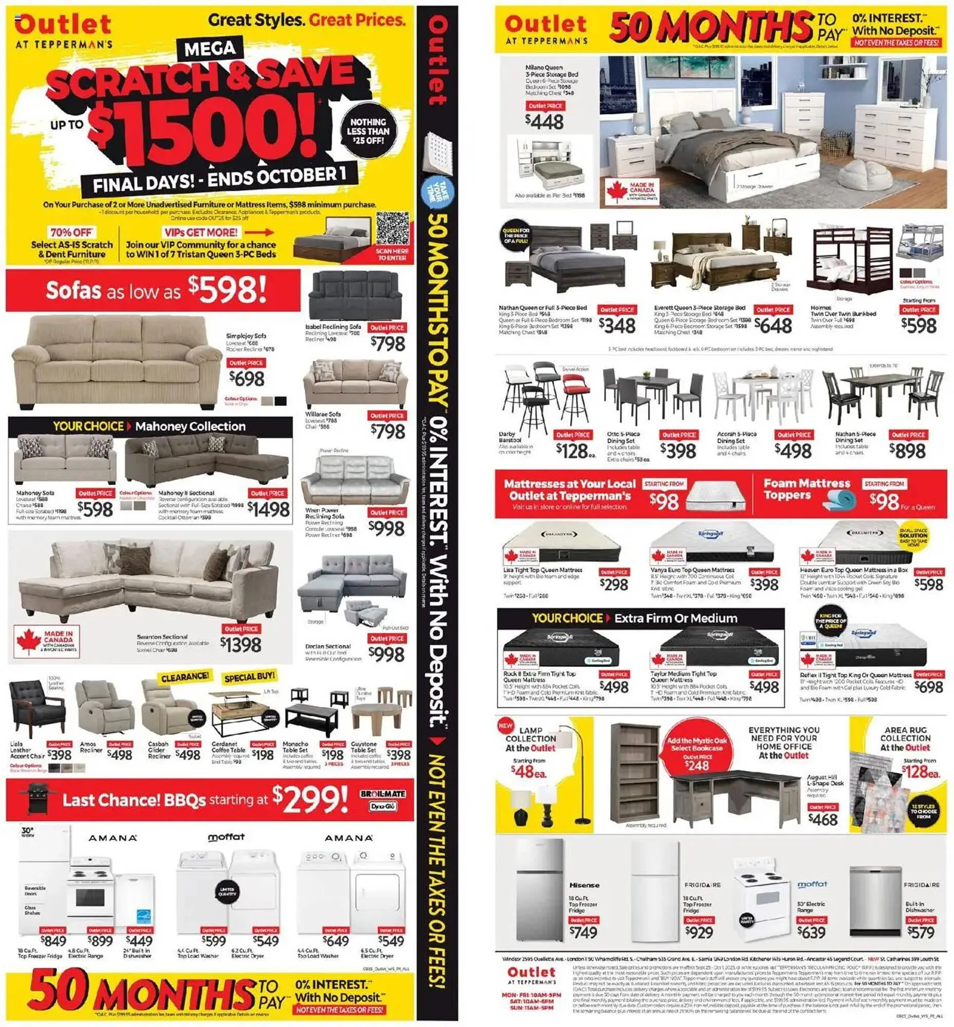 Tepperman's flyer from September 25 to October 2 2025 - flyer page 1