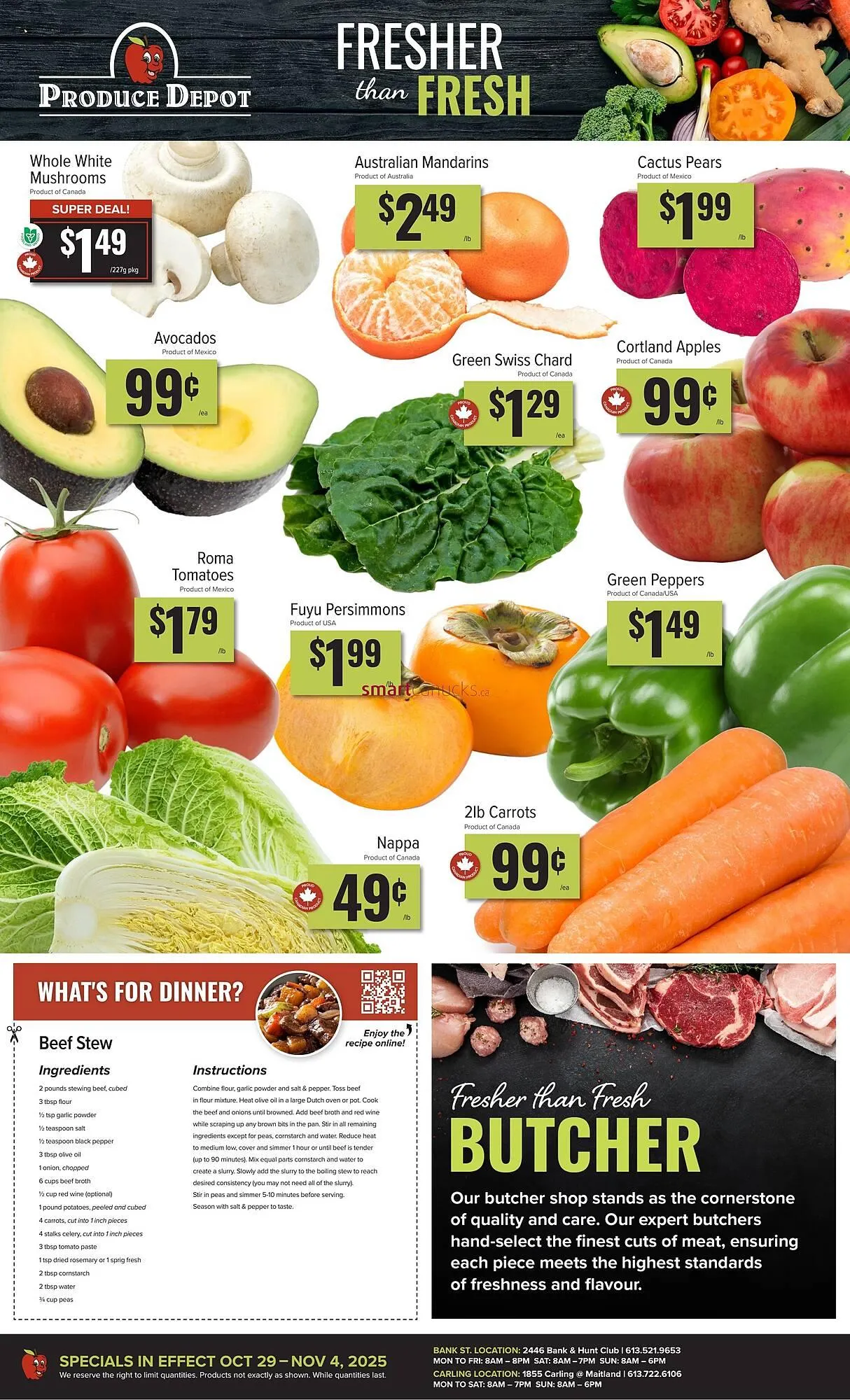 Produce Depot flyer from October 29 to November 4 2025 - flyer page 1