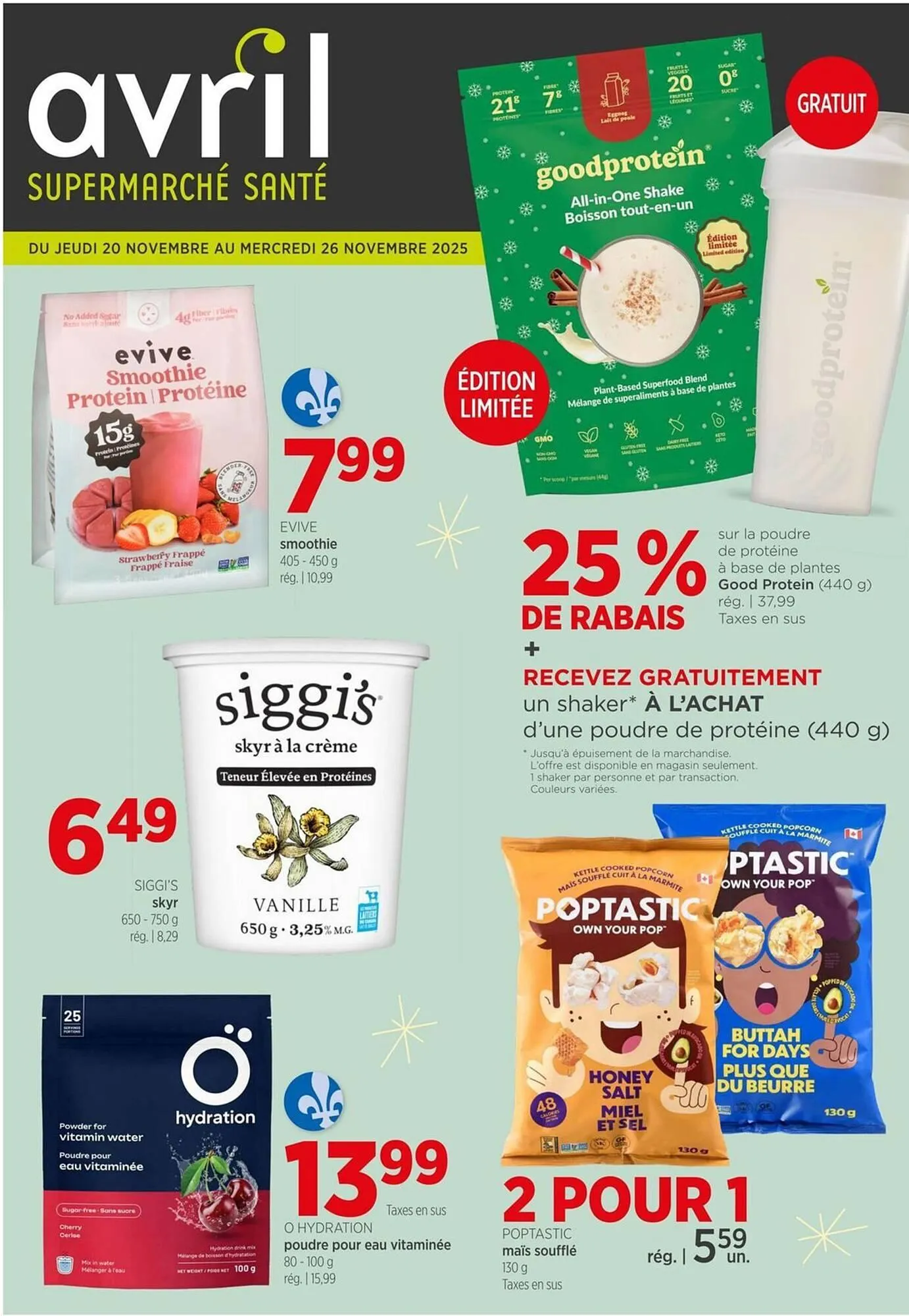 Avril flyer from November 21 to November 26 2025 - flyer page 1