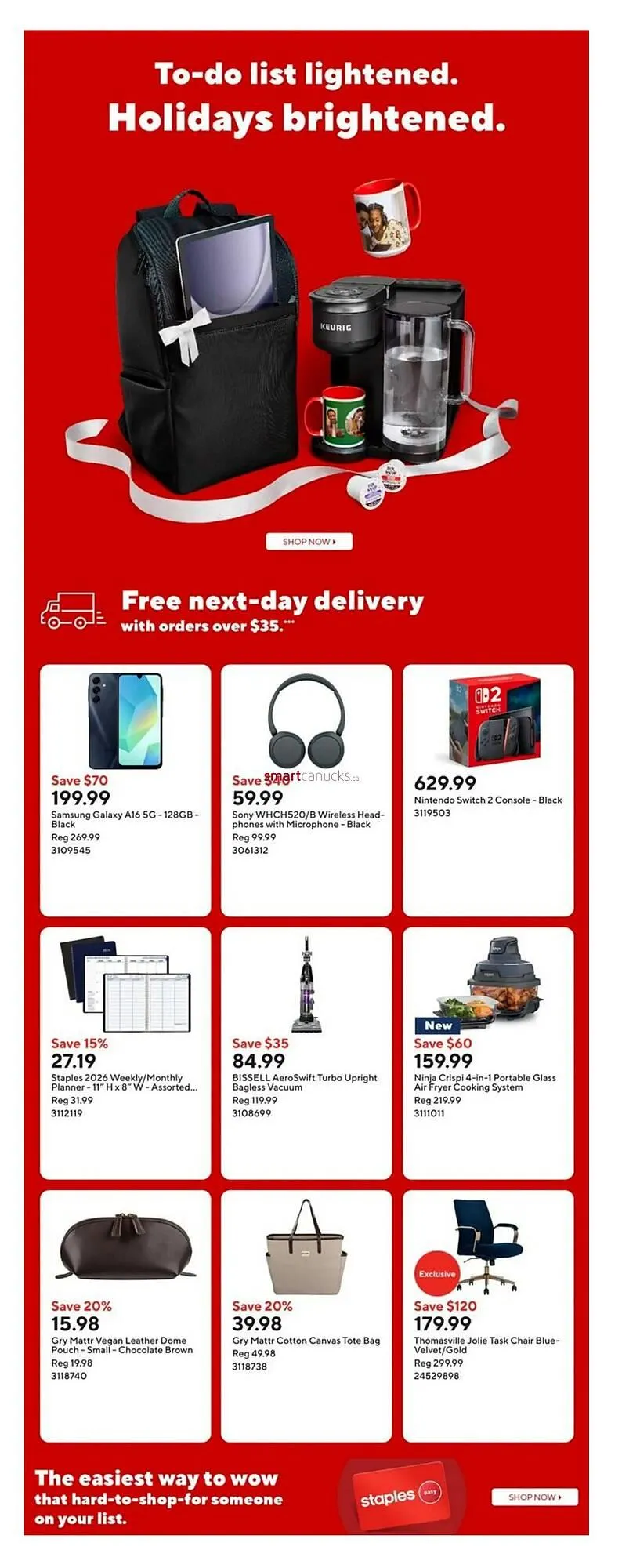 Staples flyer from November 7 to November 13 2025 - flyer page 4