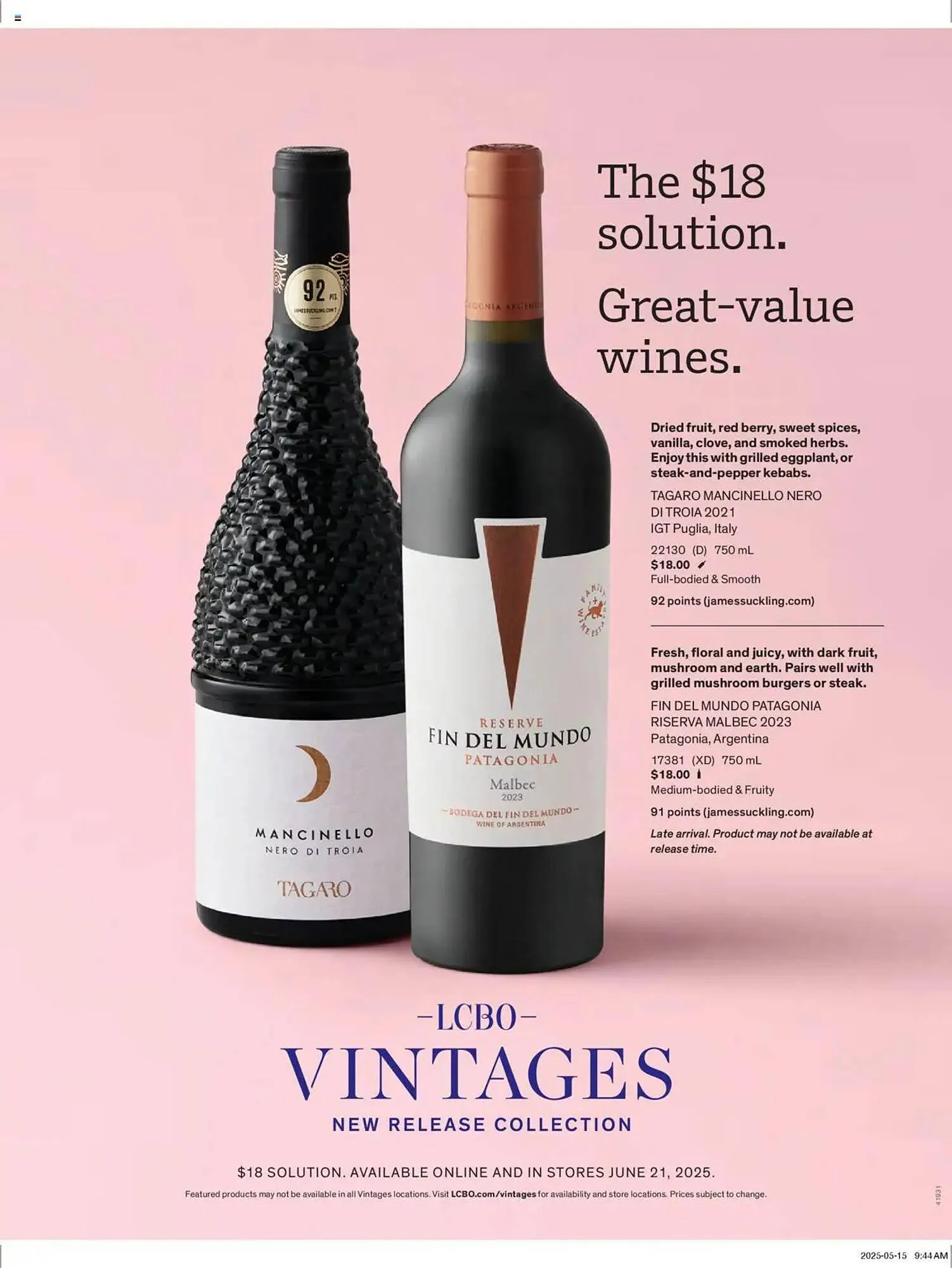 LCBO flyer from July 1 to September 1 2025 - flyer page 102