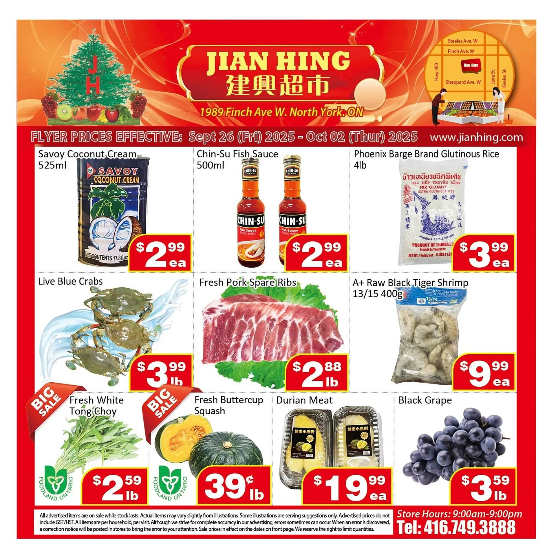 Jian Hing Supermarket flyer from September 25 to October 1 2025 - flyer page 1