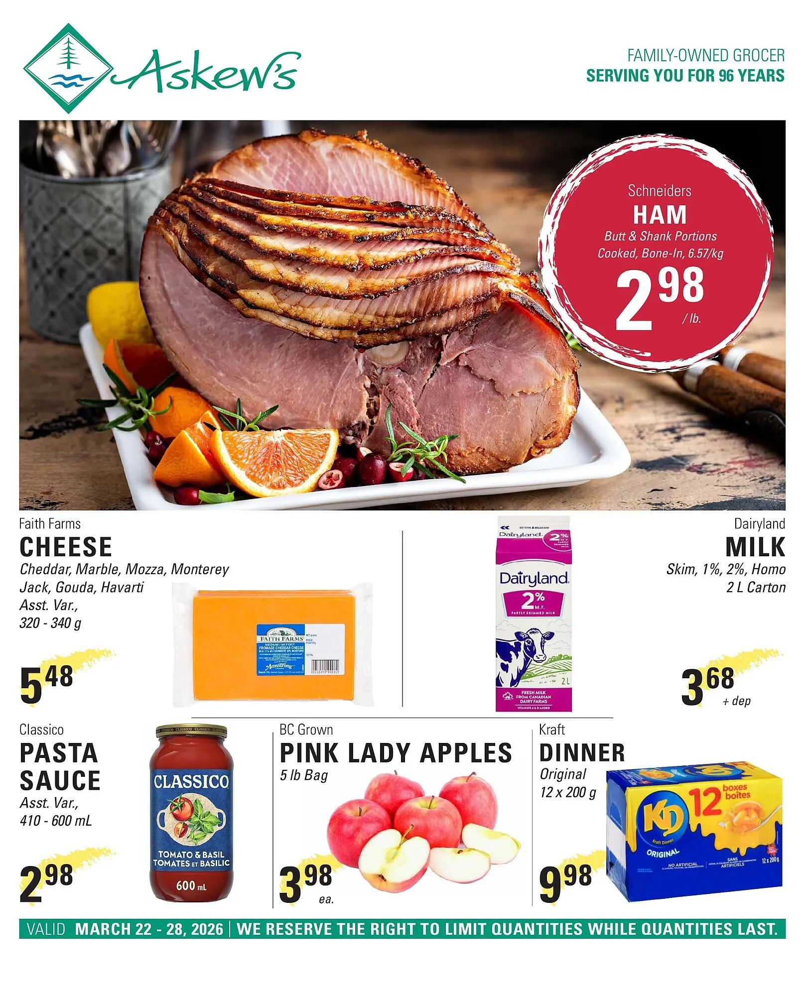 Askews Foods flyer from March 22 to March 28 2026 - flyer page 1