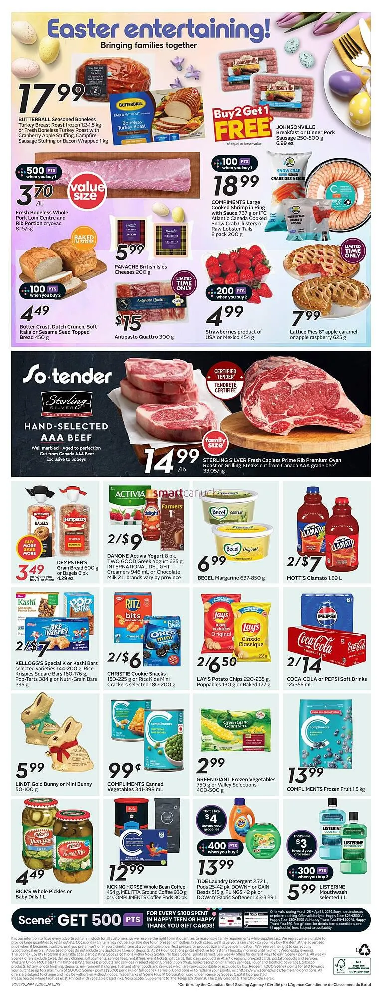 Sobeys flyer from March 27 to April 2 2024 - flyer page 3