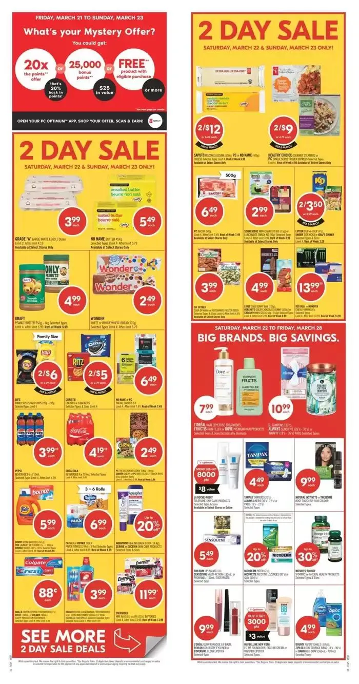 Shoppers Drug Mart Weekly ad from March 22 to March 28 2025 - flyer page 1