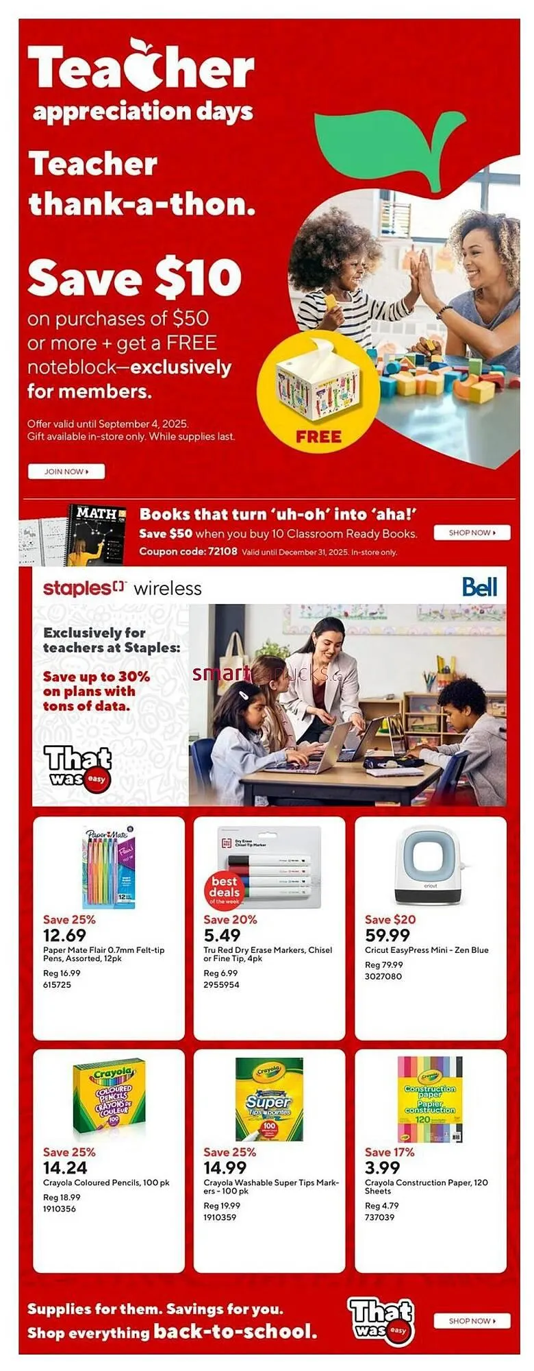 Staples flyer from August 22 to August 28 2025 - flyer page 8