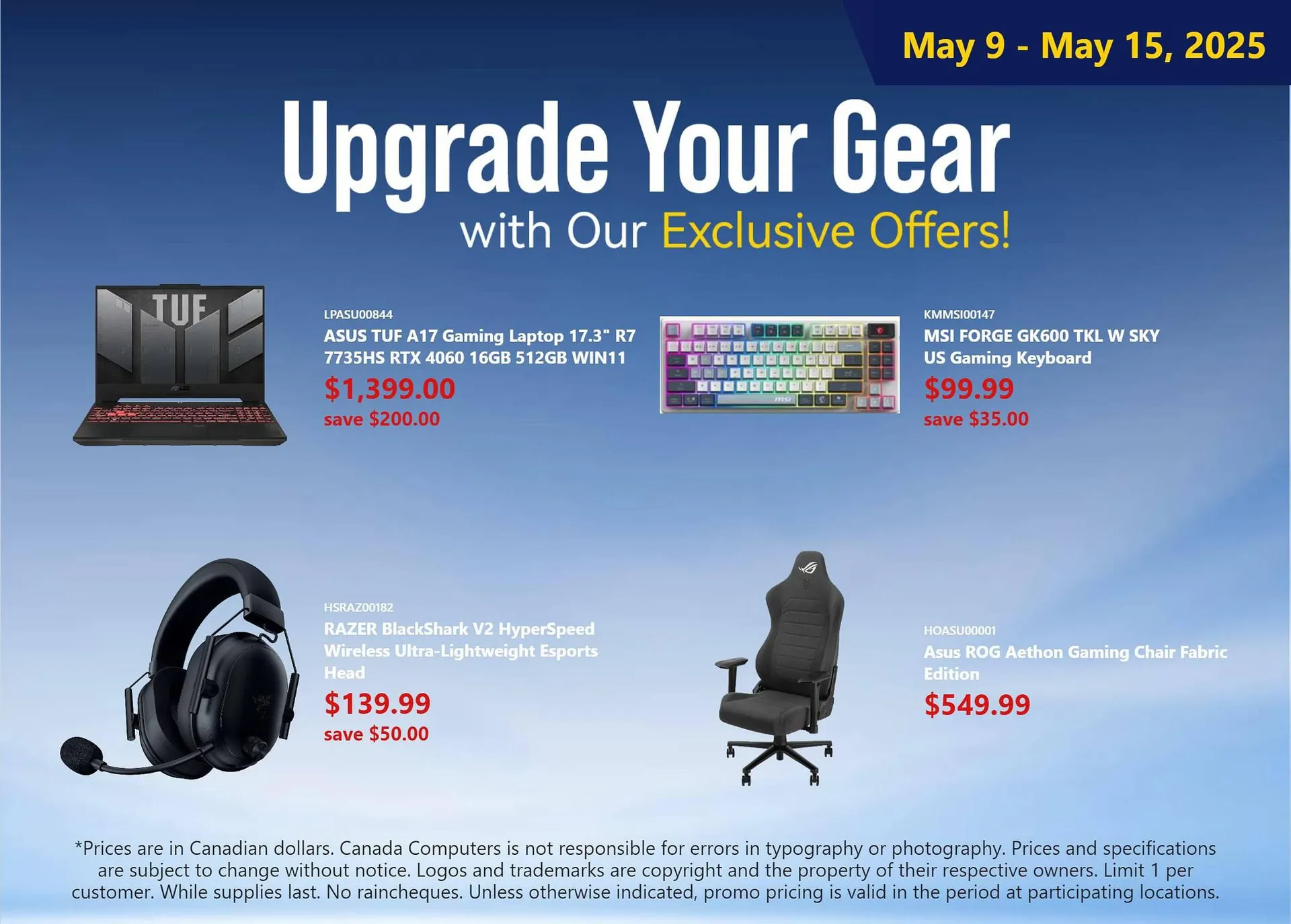 Canada Computers flyer from May 9 to May 15 2025 - flyer page 1