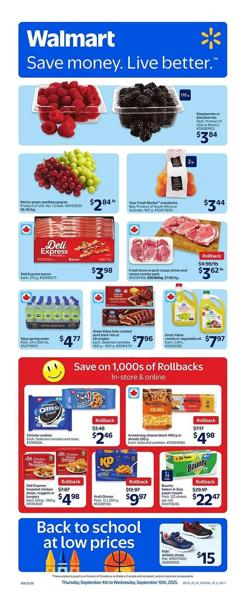 Walmart flyer from September 7 to September 17 2025 - flyer page 1