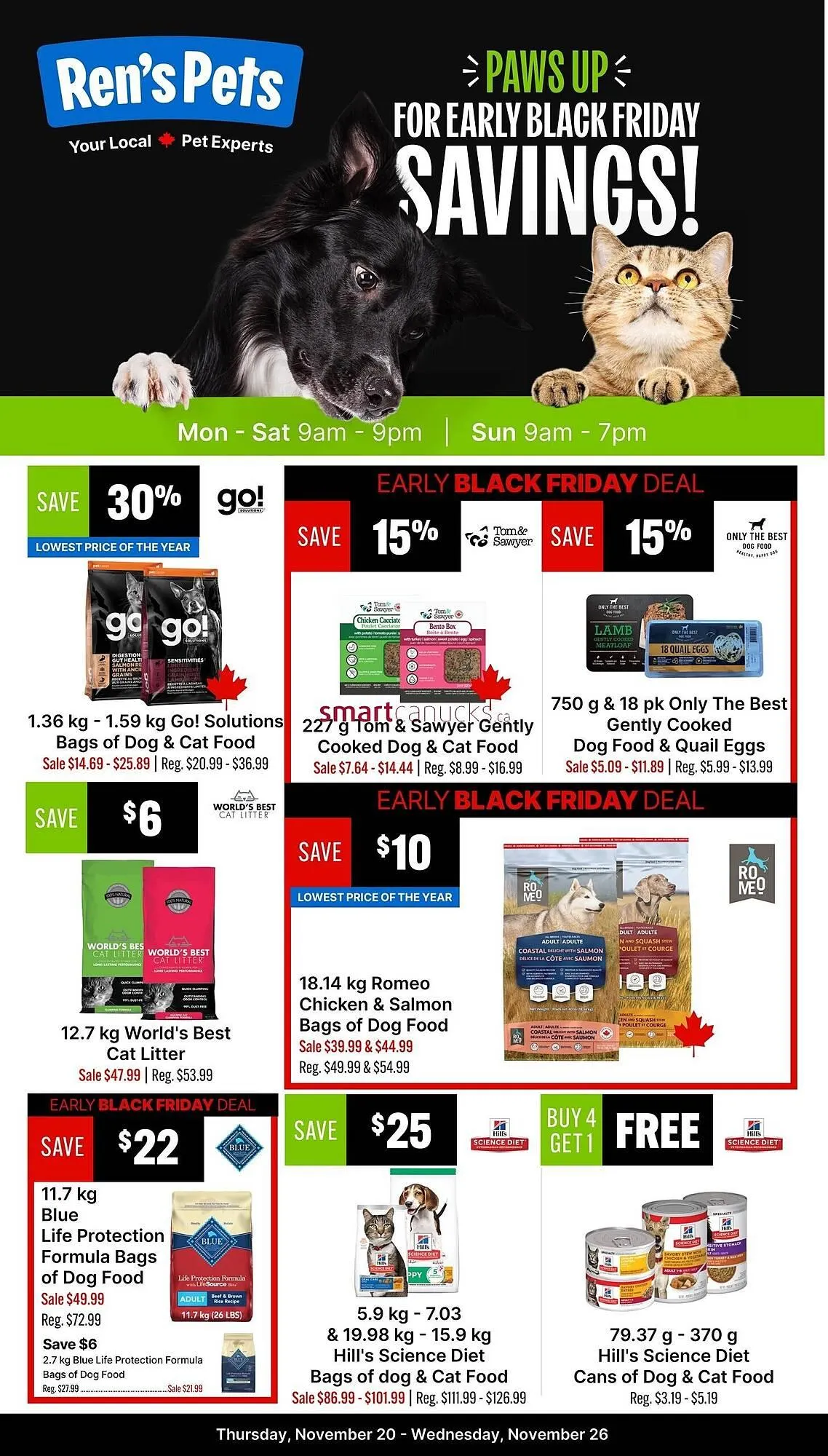 Ren’s Pets Depot flyer from November 20 to November 26 2025 - flyer page 1